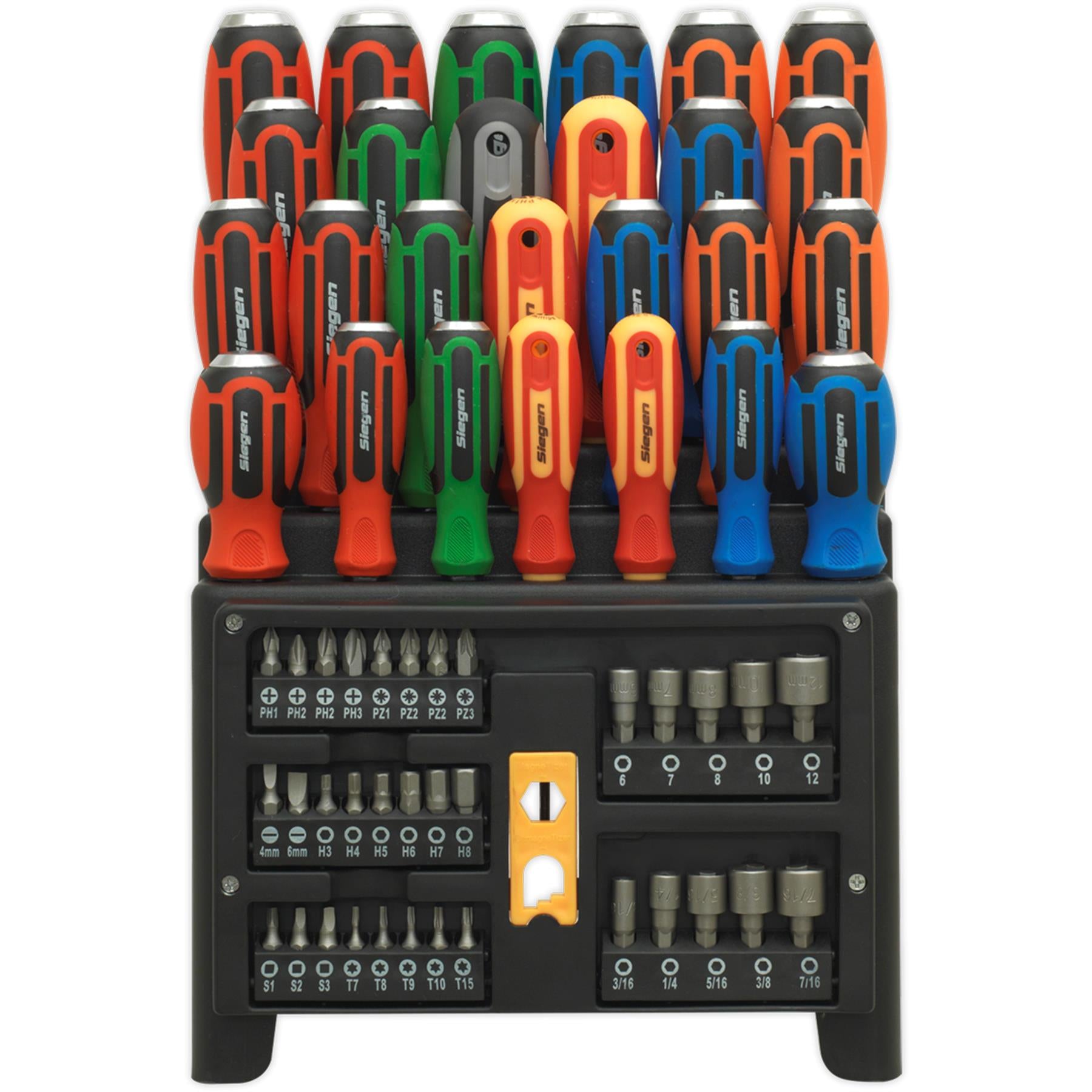 Sealey Hammer-Thru Screwdriver, Bit & Nut Driver Set 61pc
