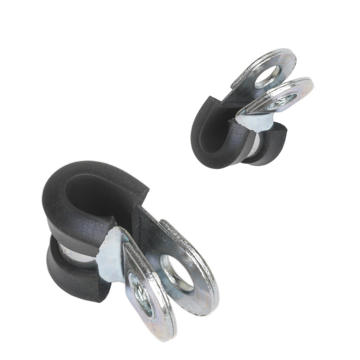 Sealey P-Clip Rubber Lined 6mm Pack of 25