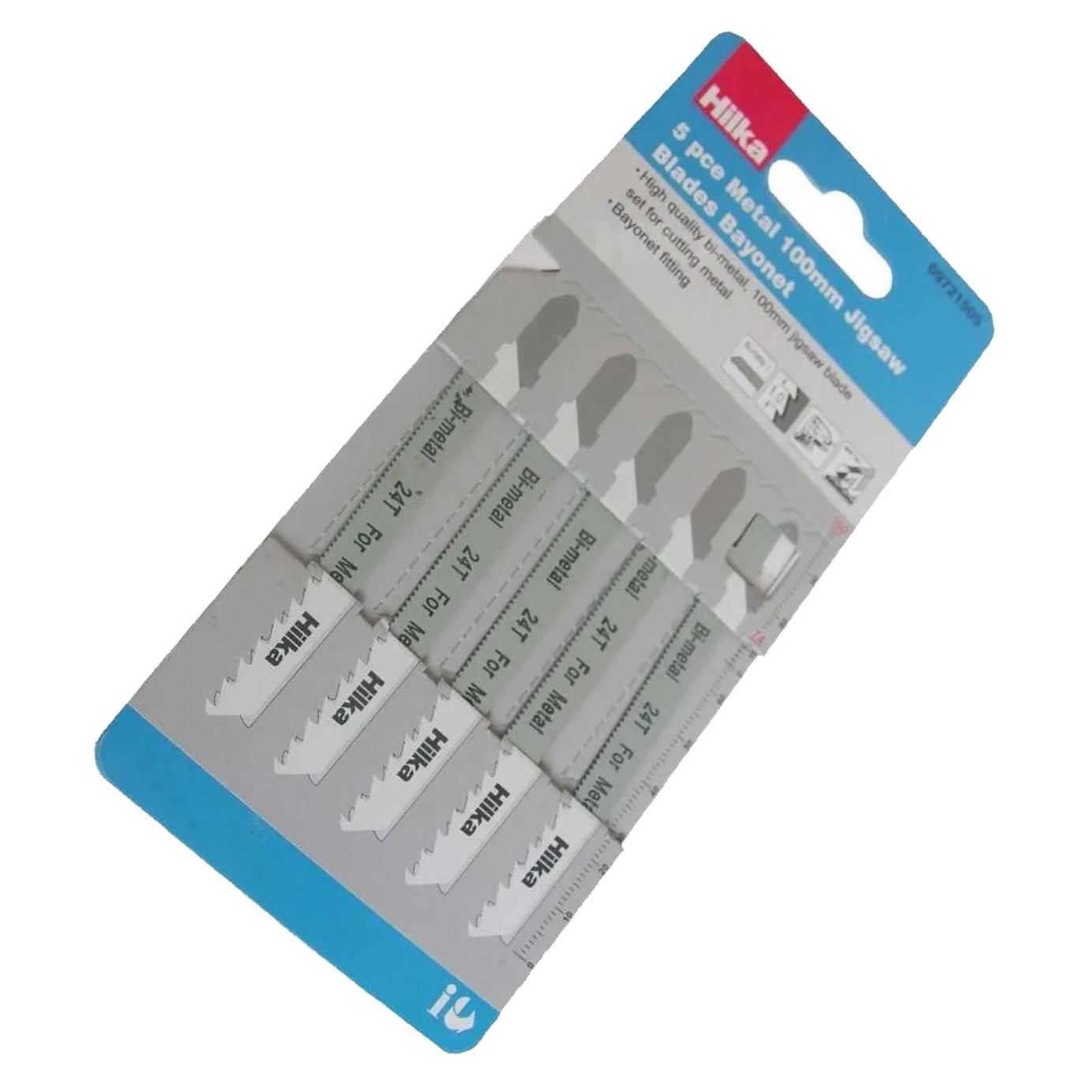 Clearance Line  LA29 Hilka 5pc 100mm Metal Cutting Jigsaw Blades Bosch Fitting