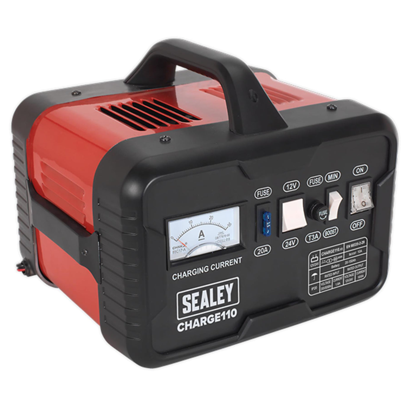 Sealey CHARGE110 Battery Charger 14Amp 12V/24V 230V