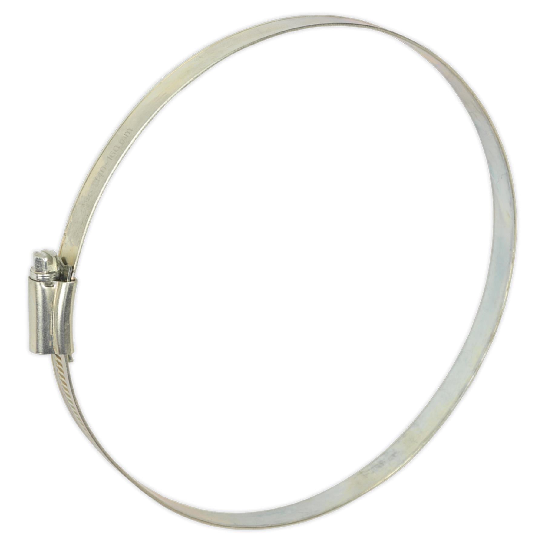 Sealey Hose Clip Zinc Plated 140-160mm Pack of 10
