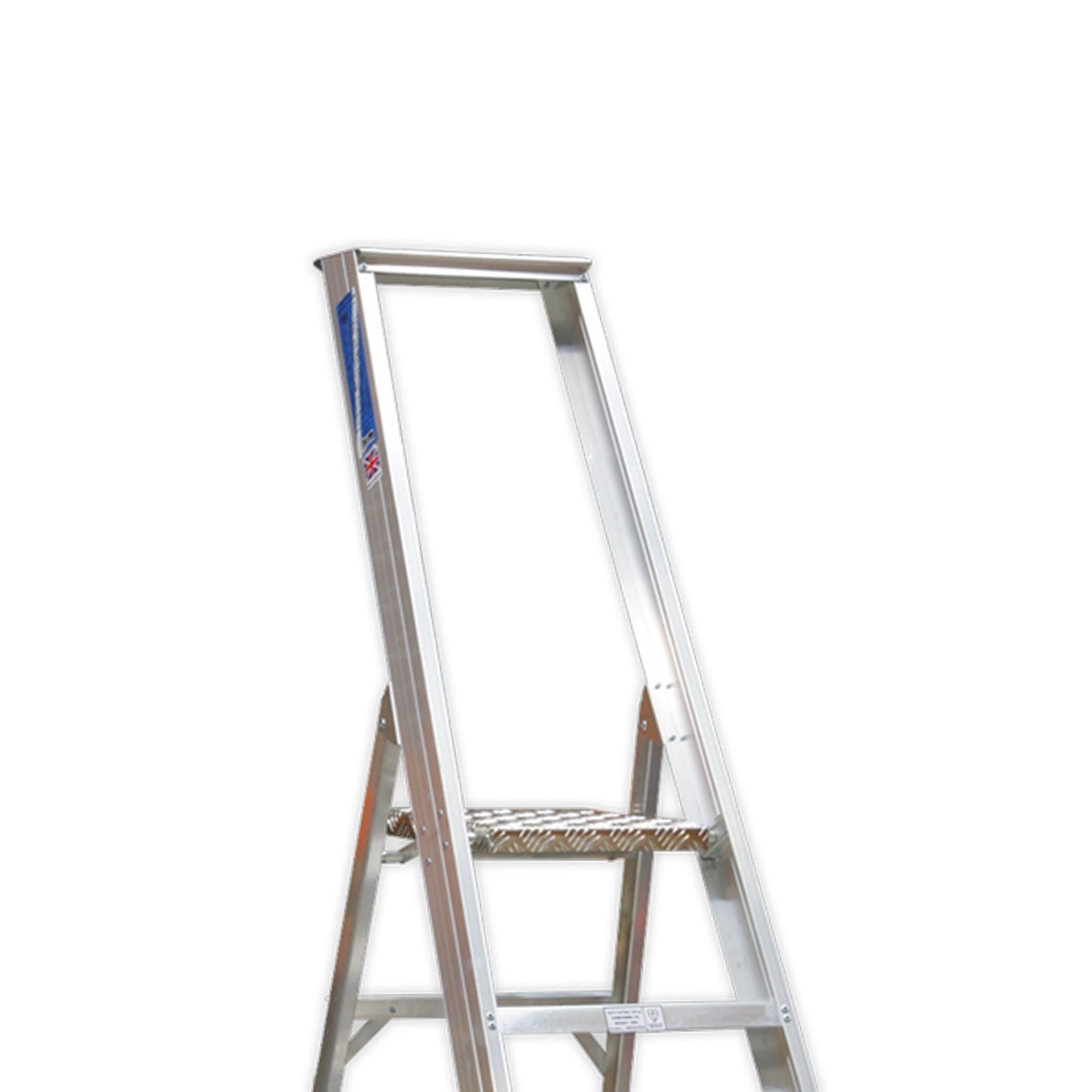 Sealey Aluminium Step Ladder 6-Tread Industrial BS 2037/1
