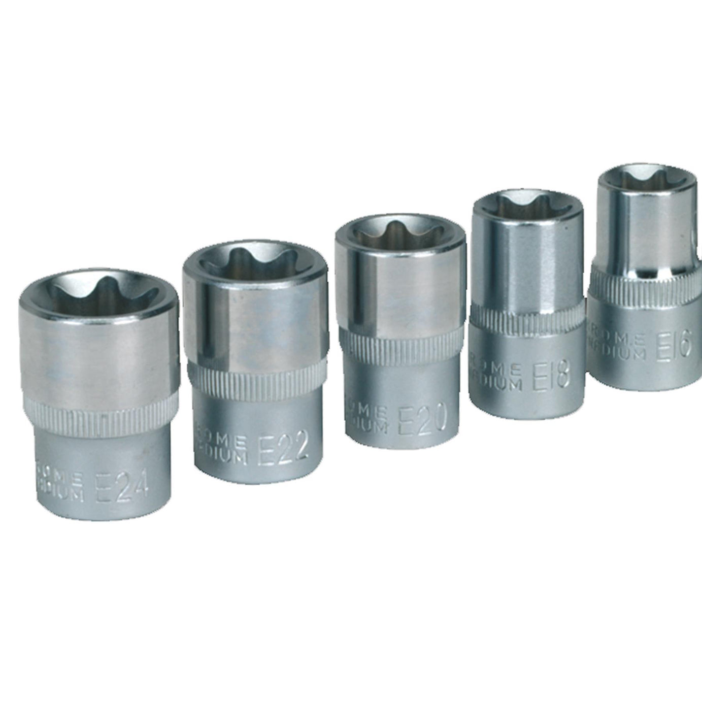 Sealey TRX-Star* Female Socket Set 9pc 1/2"Sq Drive E10-E24