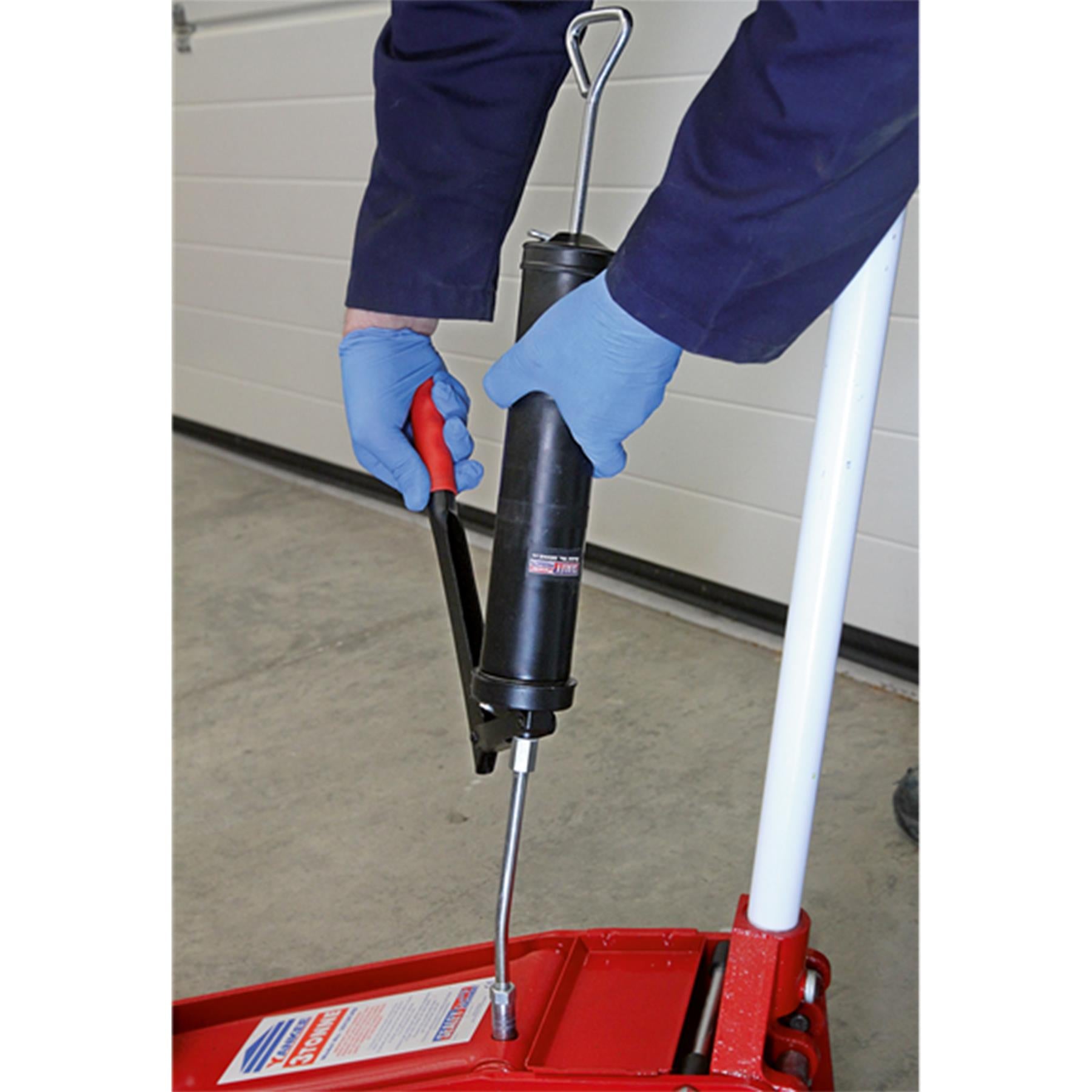 Sealey Side Lever Grip Grease Gun 3 Way Fill Greaser 7000 PSI 400g Lubrication