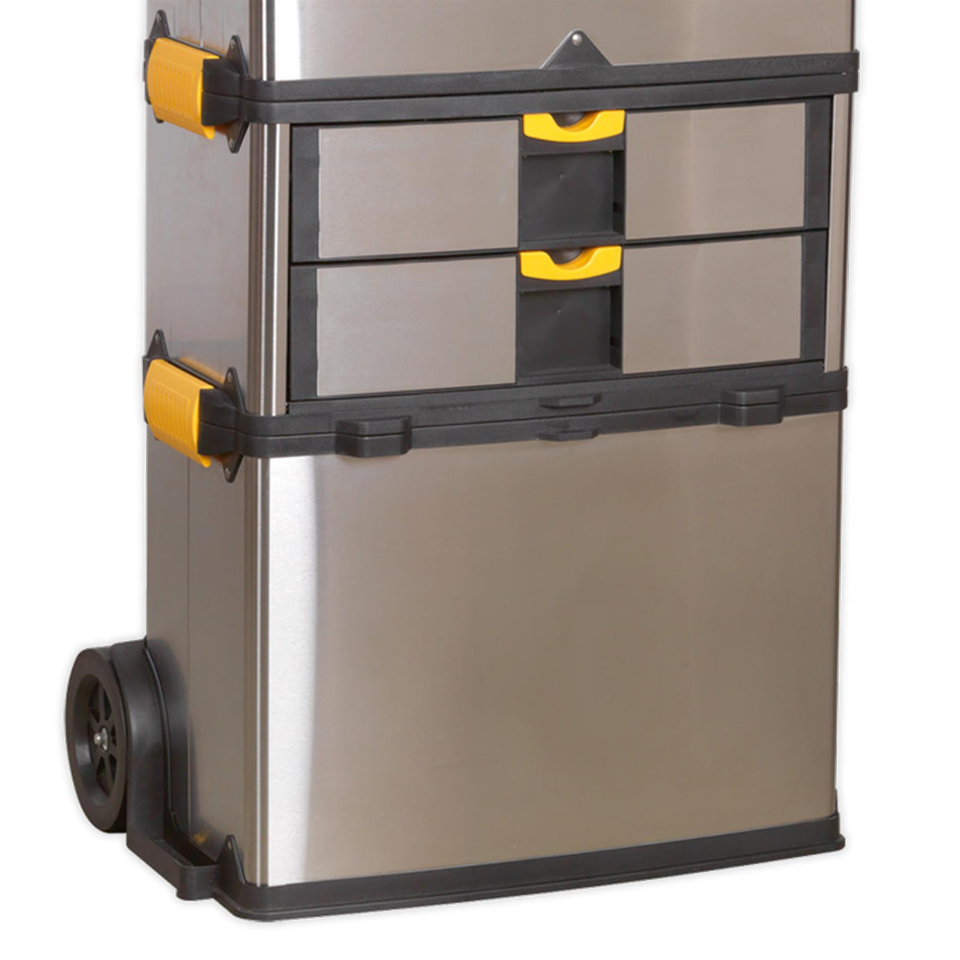Sealey Mobile Stainless Steel/Composite Toolbox - 3 Compartment