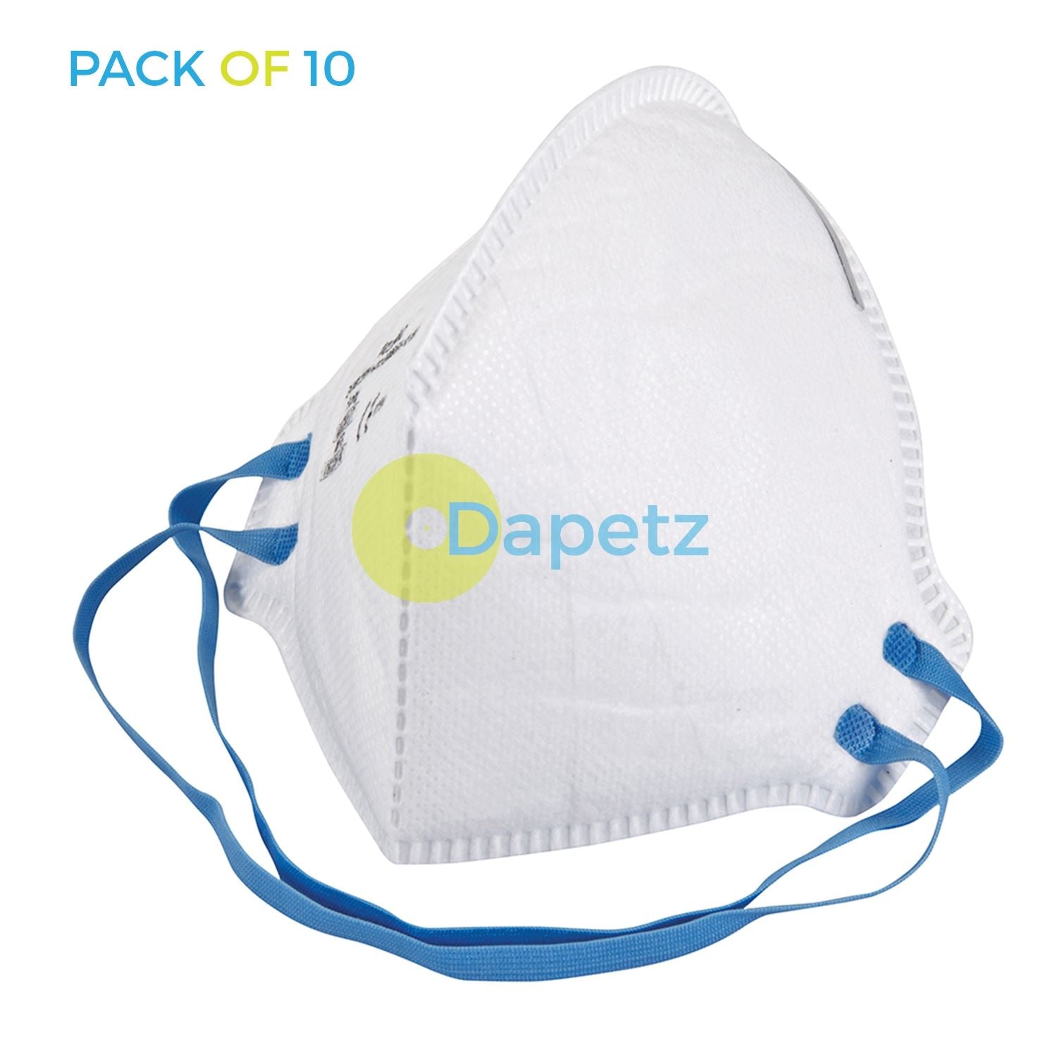 10 Face Mask Respirator FFP2 Sanding Paint Aerosol Dust Bodyshop Safety Foldflat