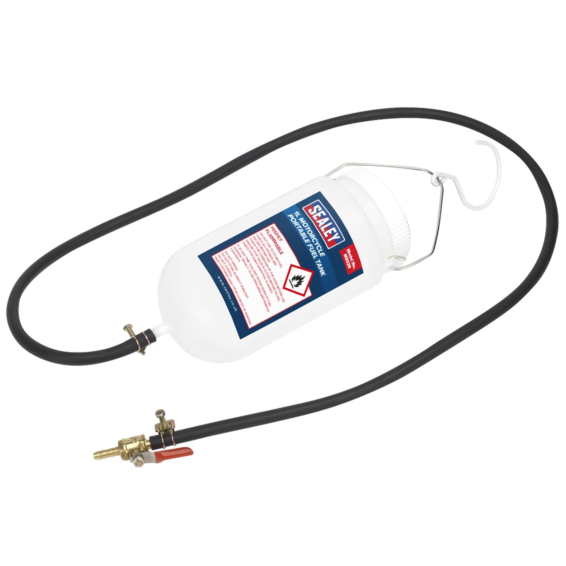 Sealey 1 Litre Motorcycle Remote Portable Fuel Tank