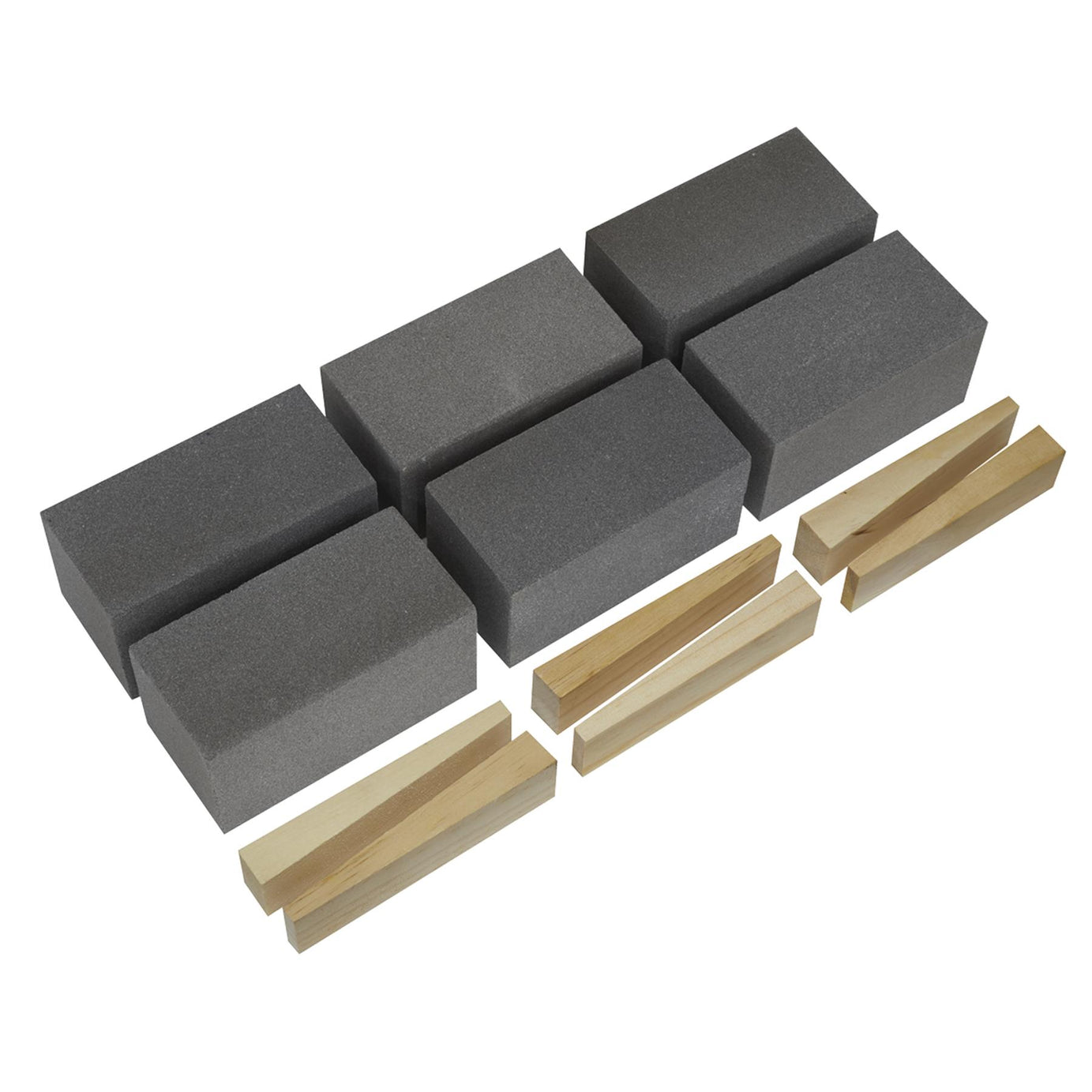 Sealey Floor Grinding Block 50 x 50 x 100mm 120Grit - Pack of 6