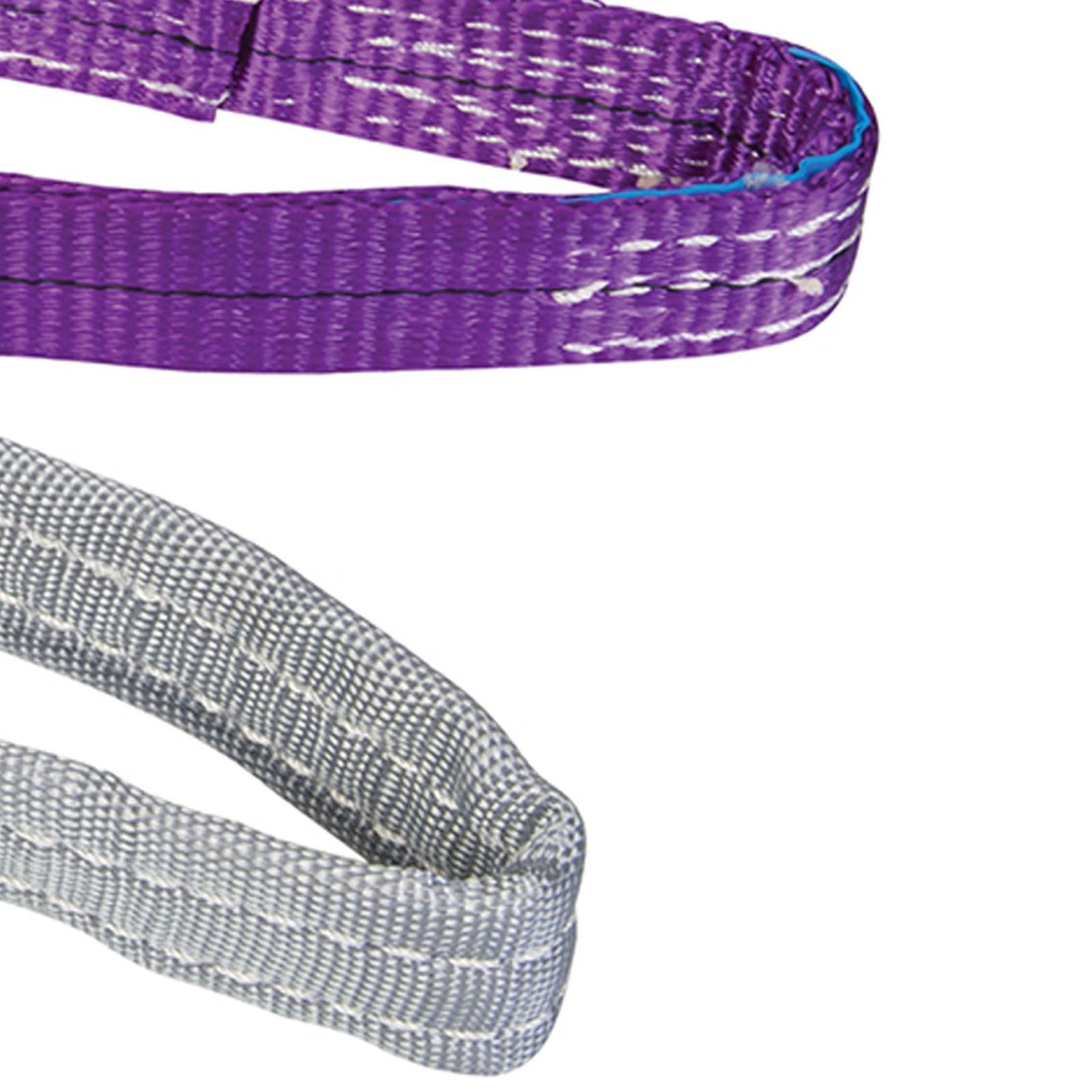 1 Tonne Webbing Lifting Sling Certified Duplex Cargo Strap Hoist Strop 1m