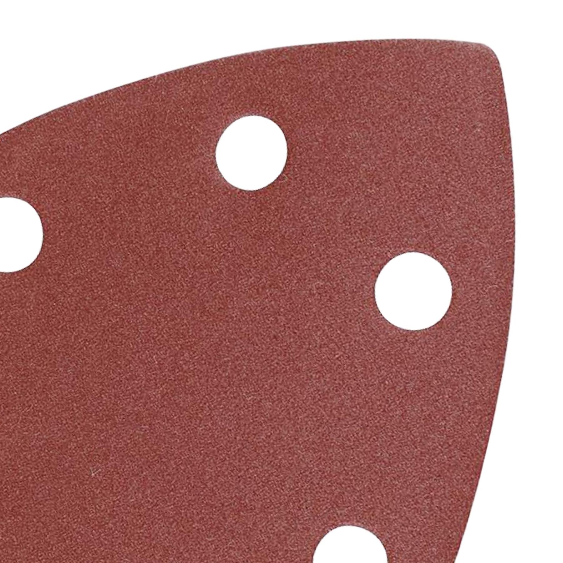 Triangle Sanding Sheets 90mm 10Pk Grit 60 Hook & Loop Aluminium Oxide Kit