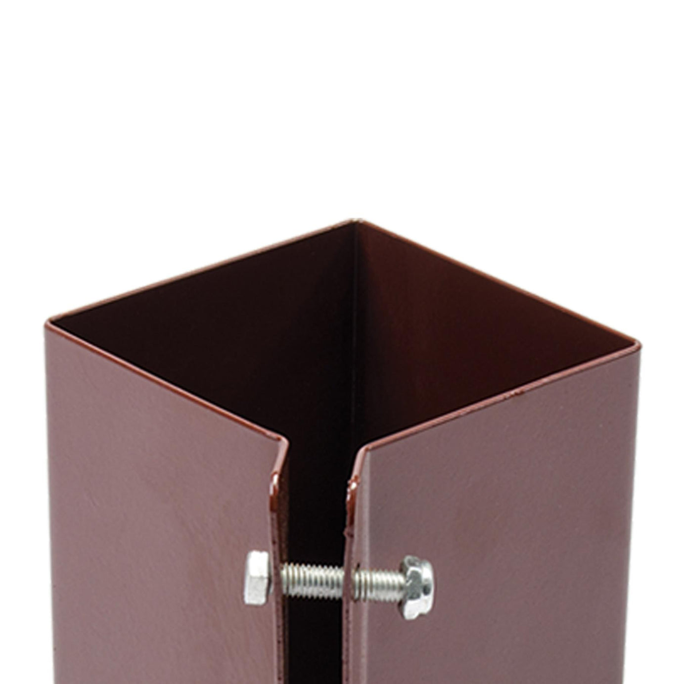 Fence Post Support Bolt Down 4" 100mm Garden Holder Like Metpost Bolt Grip Brown[Pack Of 8,DP02983]