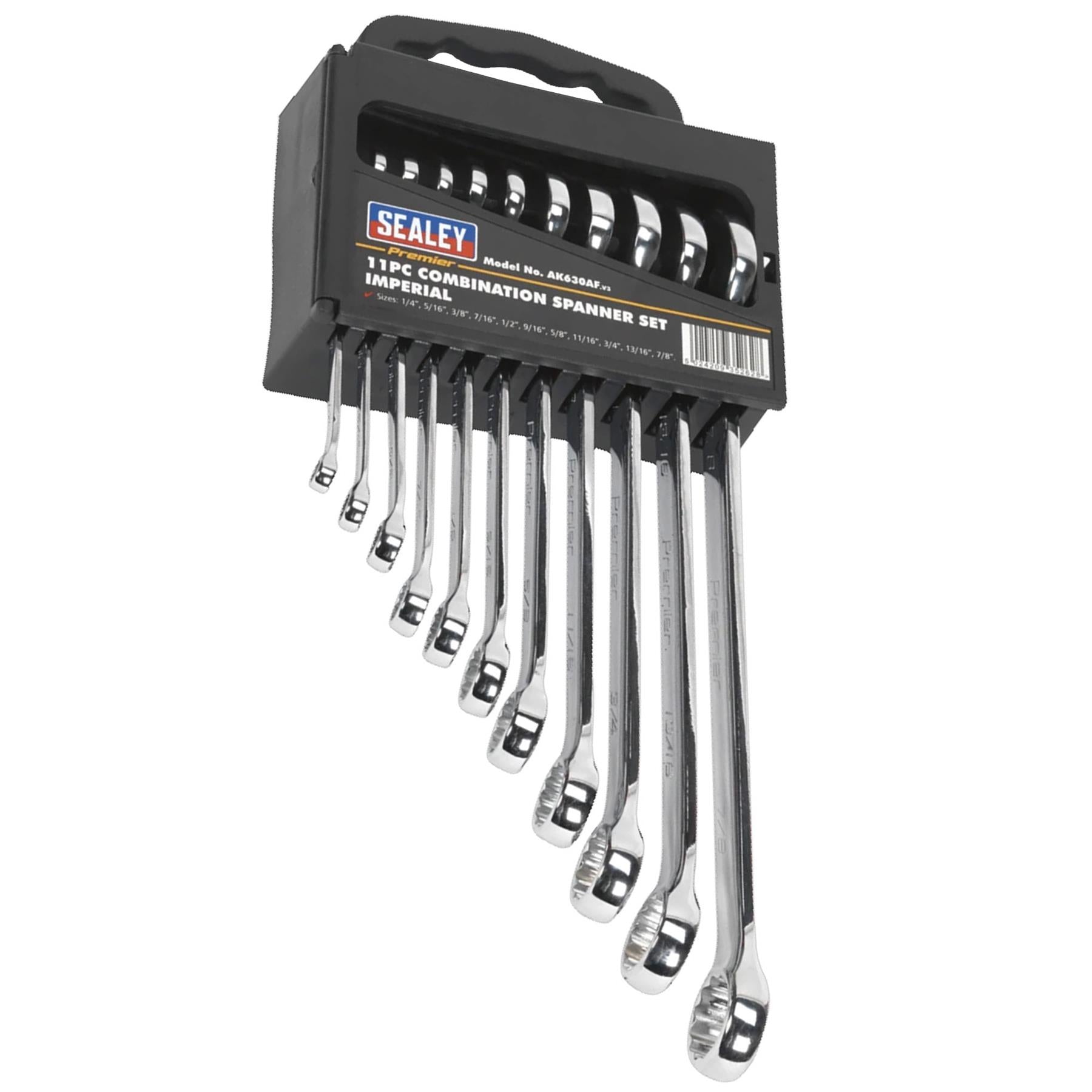 Sealey Combination Spanner Set 11pc Imperial