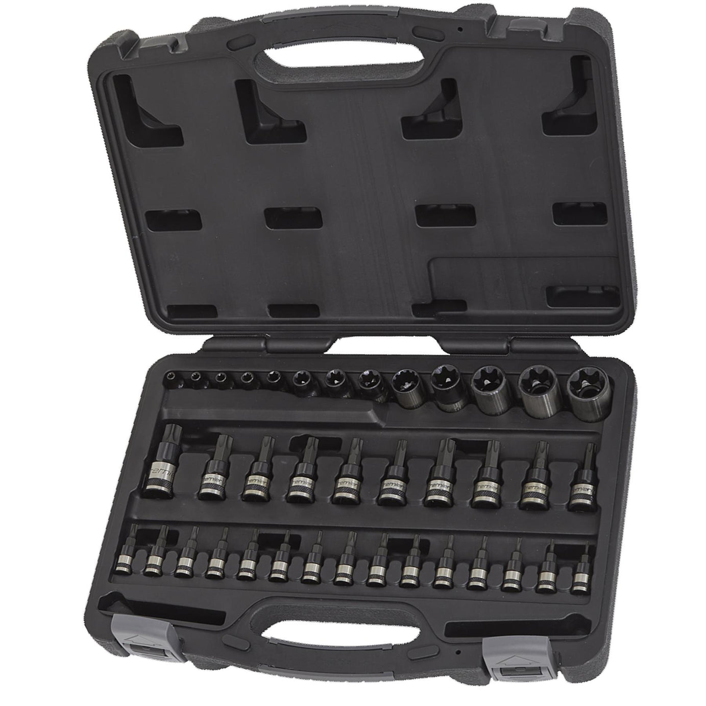 Sealey TRX-Star* & Security Socket Bit Set 38pc 1/4",3/8"&1/2"Sq Dr