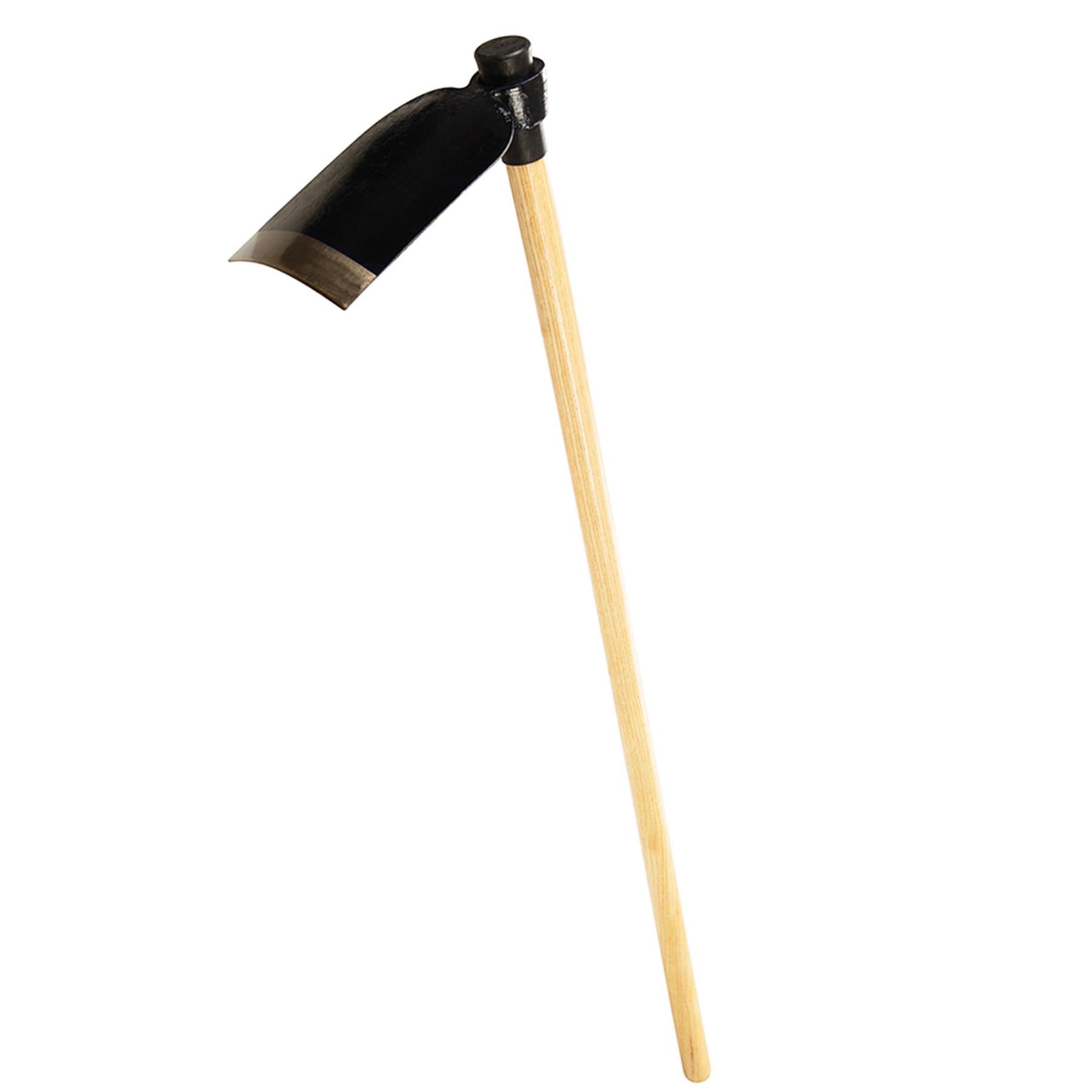Heavy Duty Solid Steel Forged Steel Head Digging Hoe 1350mm Long Hardwood Handle Soil Garden
