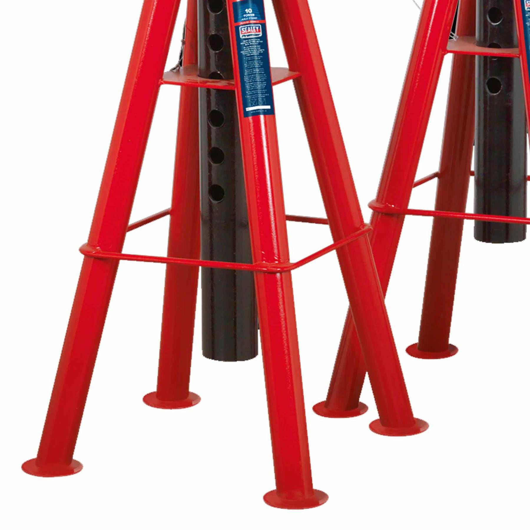 Sealey Axle Stands (Pair) 10tonne Capacity per Stand High Level