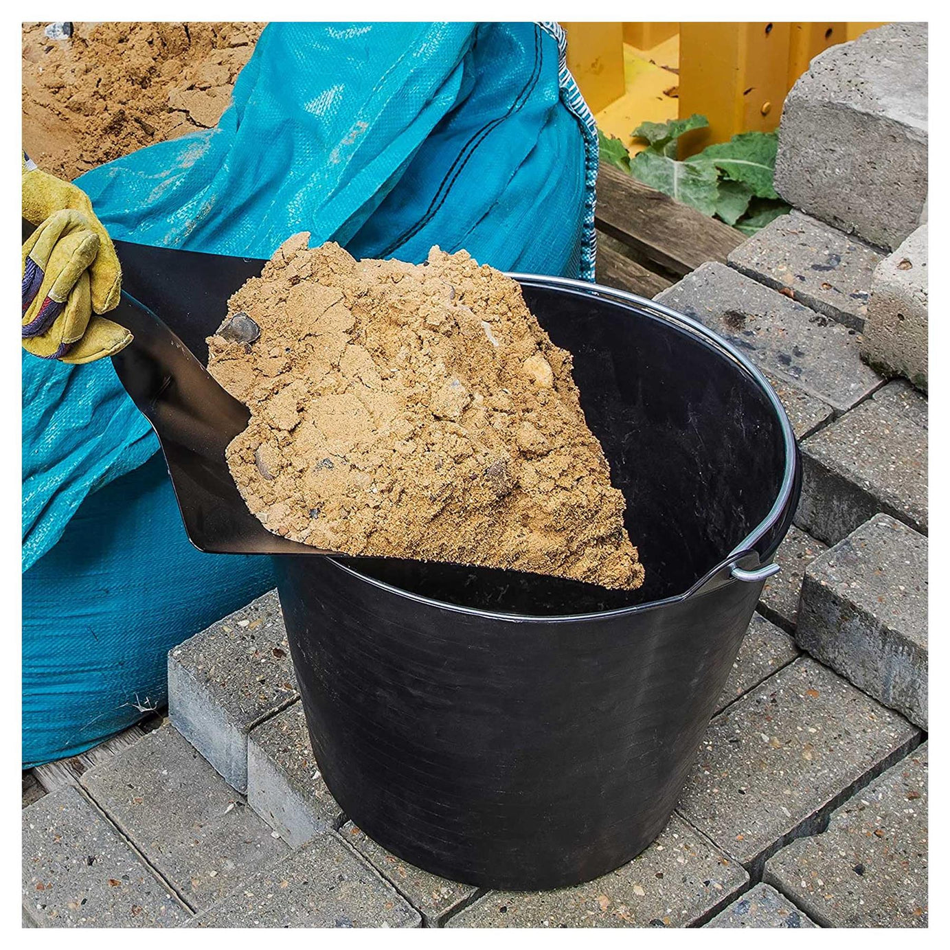 Sealey Heavy-Duty Flexi Tub 26L with Metal Handle - Black