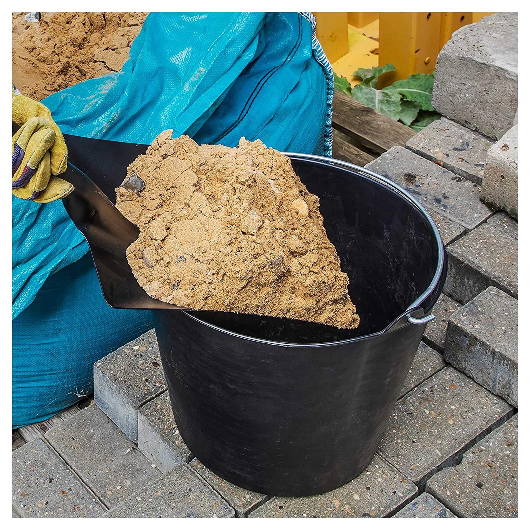 Sealey Heavy-Duty Flexi Tub 26L with Metal Handle - Black