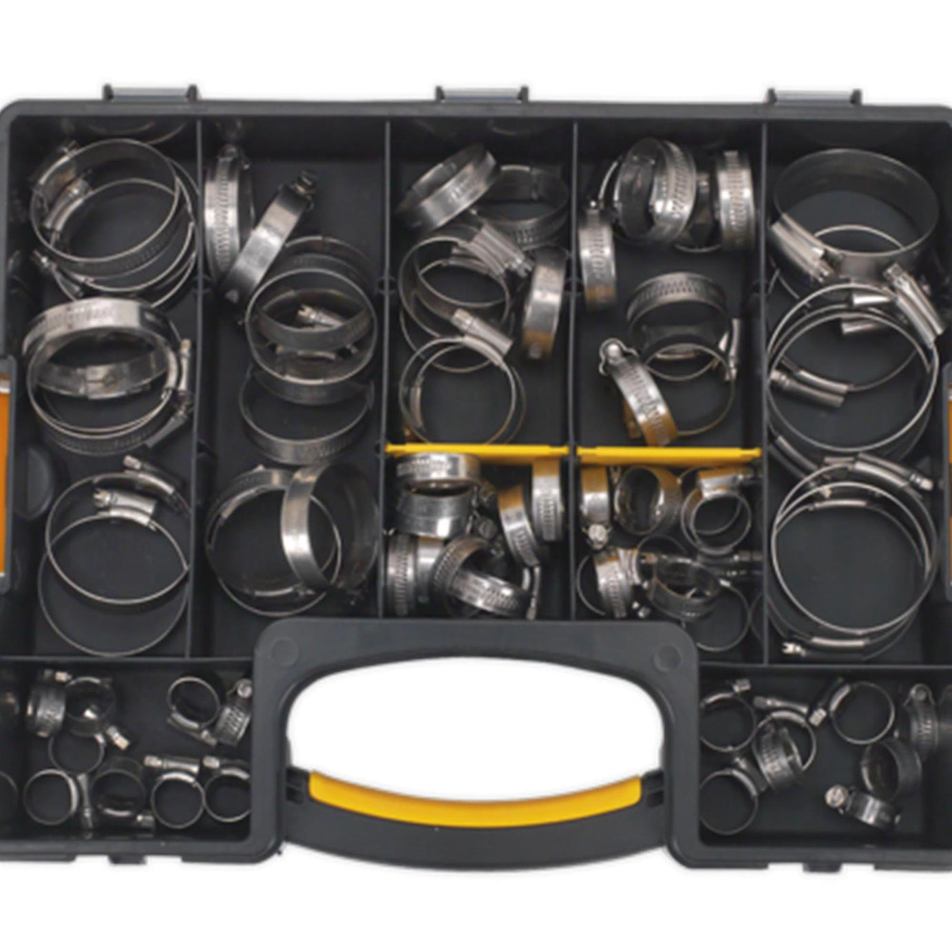 Sealey Hose Clip Assortment 90pc Stainless Steel 10-57mm