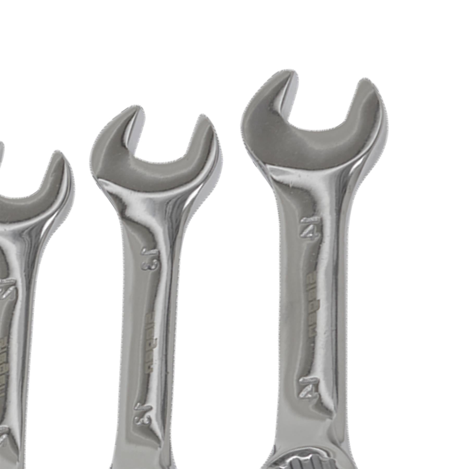 Sealey Stubby Combination Spanner Set 9pc Metric