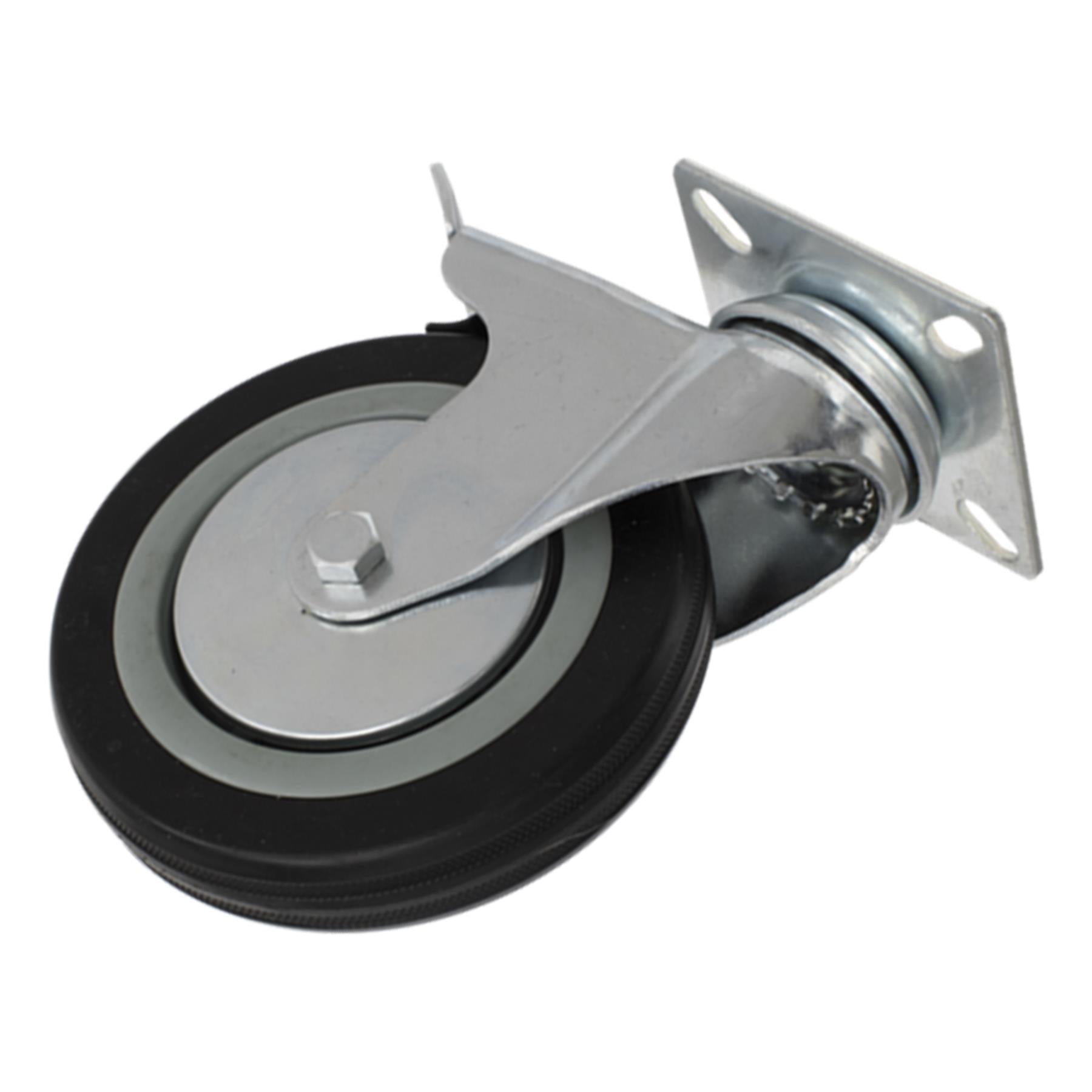 Sealey Castor Wheel Swivel Plate with Brake 125mm