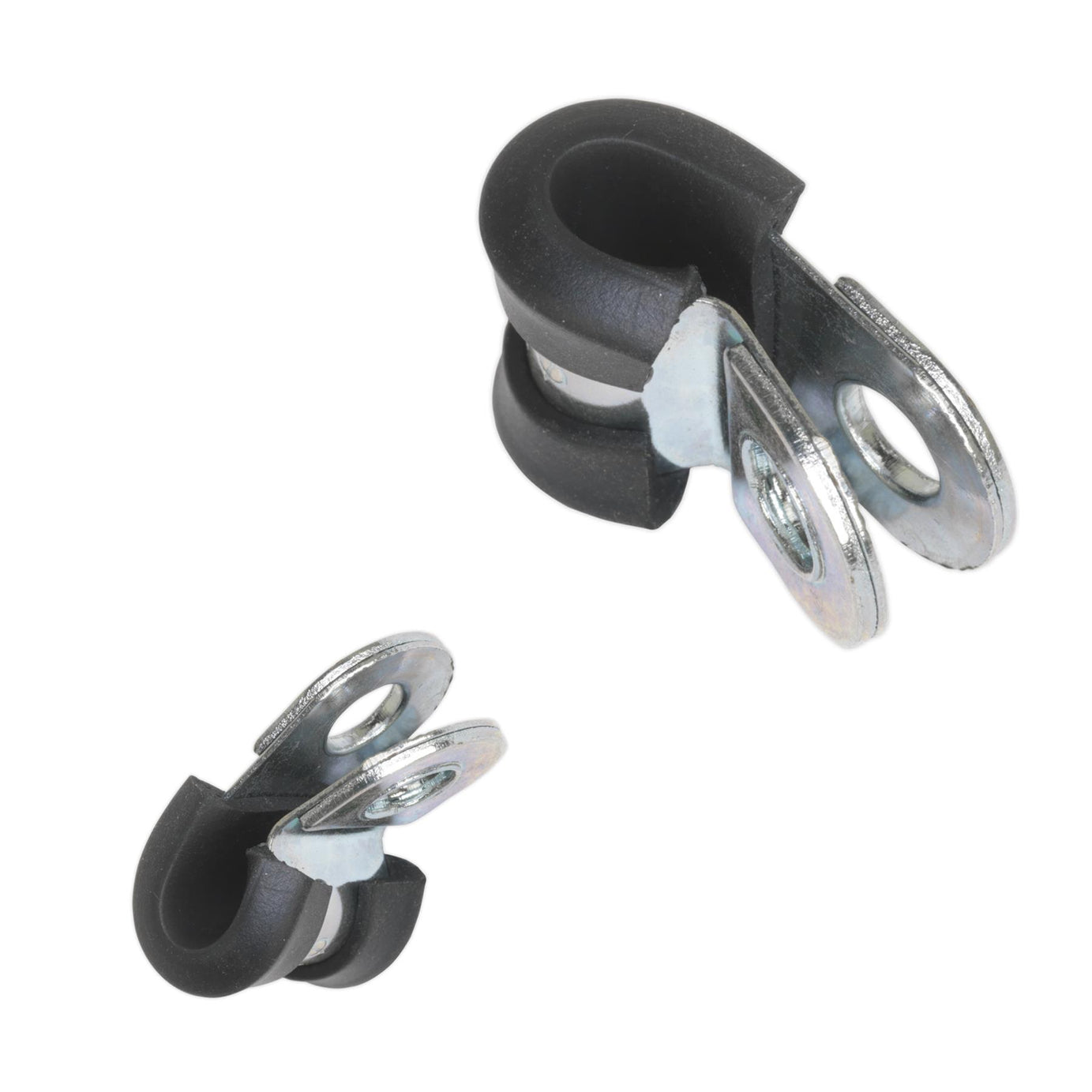 Sealey P-Clip Rubber Lined 6mm Pack of 25