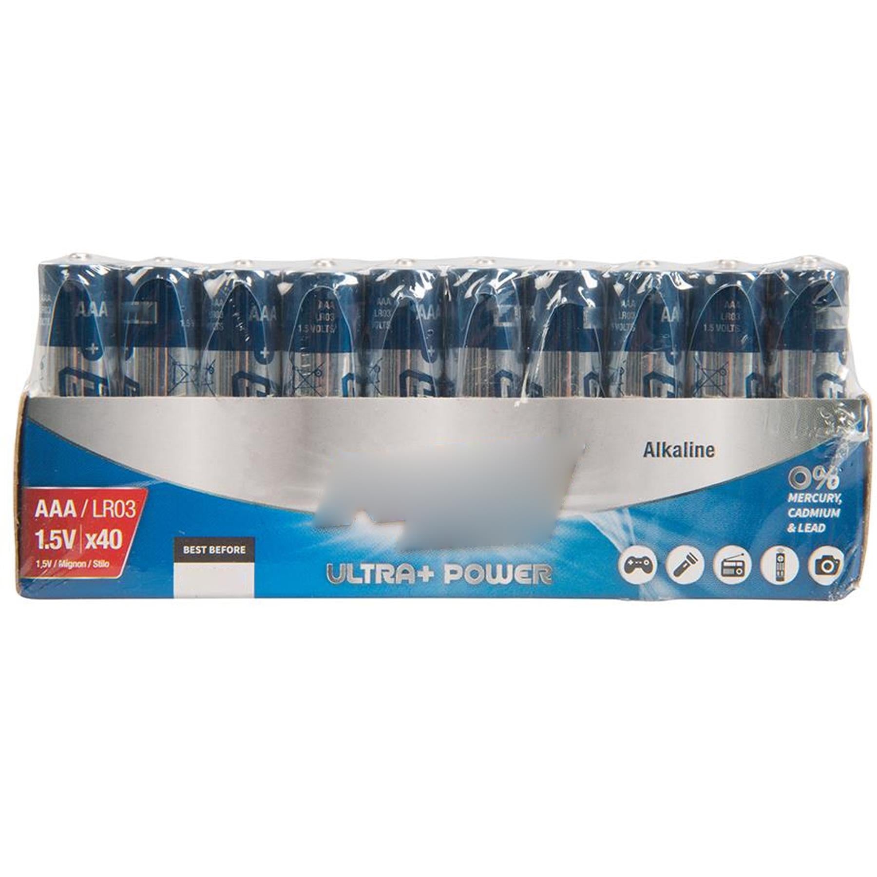 premium quality AAA Super Alkaline Battery provider LR03 40pk 0% Mercury