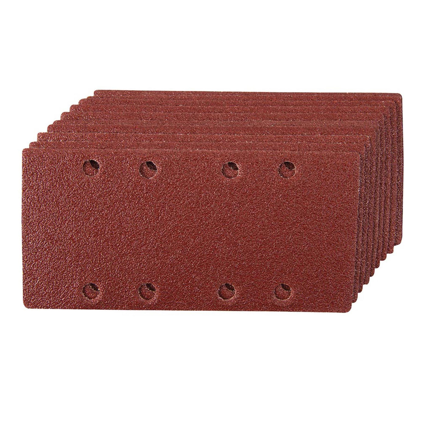 20 x 1/3 Punched Sanding Sheets, 93 x 190mm Sandpaper Pads Sander Hook and Loop 240 Grit