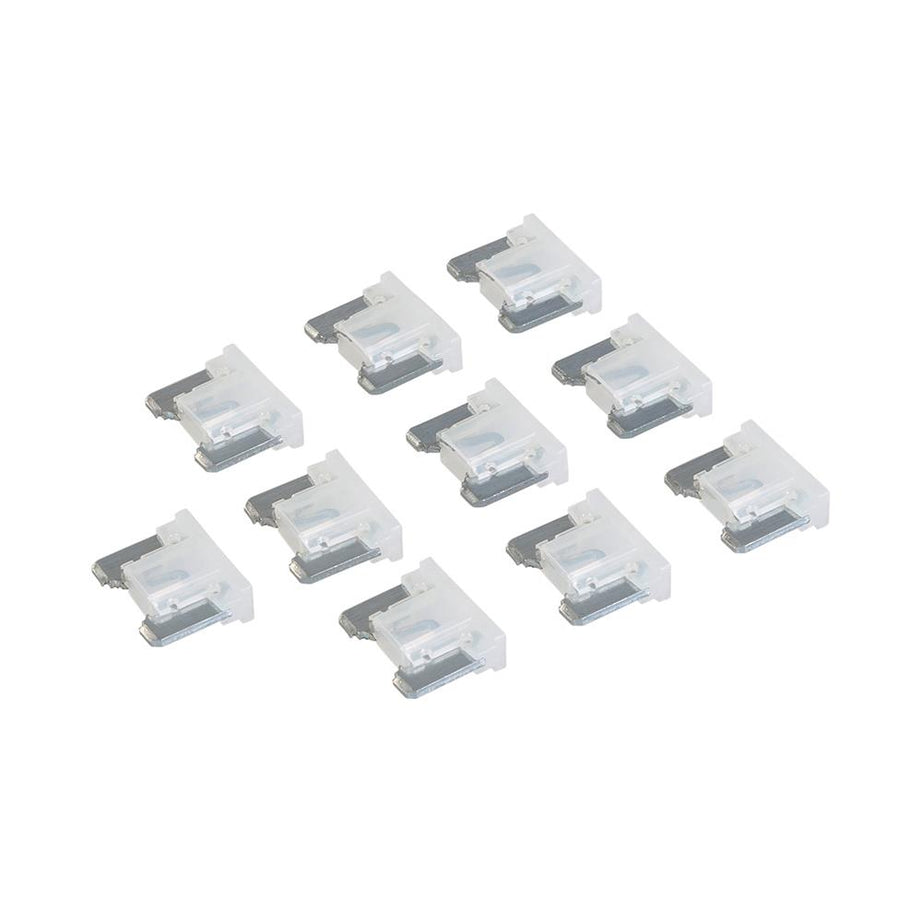 10 X 25A Mini-sized Blade Fuse Automotive Low profile Clear Up To 32V Cargo