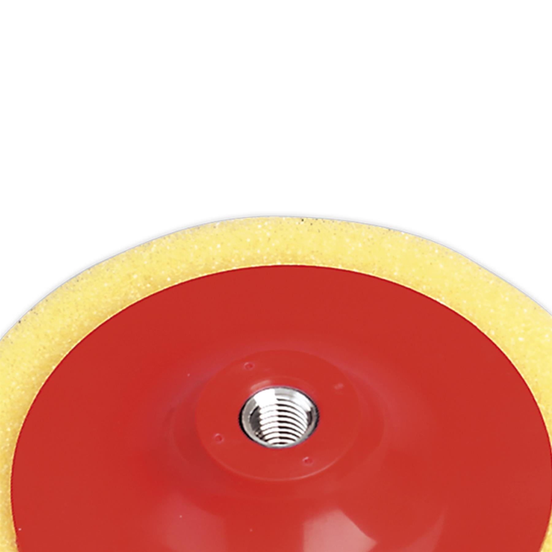 Sealey Buffing & Polishing Foam Head 150x50mm M14x2mm Yellow/Coarse
