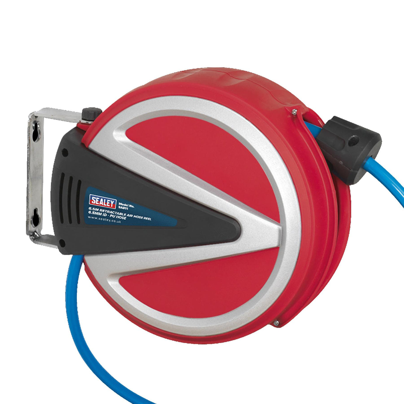 Sealey Retractable Air Hose Reel 6.5m 6.5mm ID - PU Hose