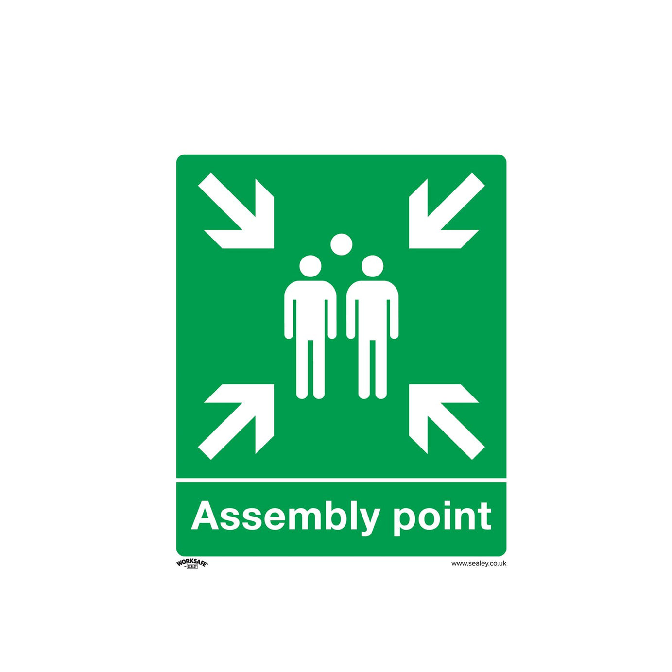 Safe Conditions Safety Sign - Assembly Point - Rigid Plastic