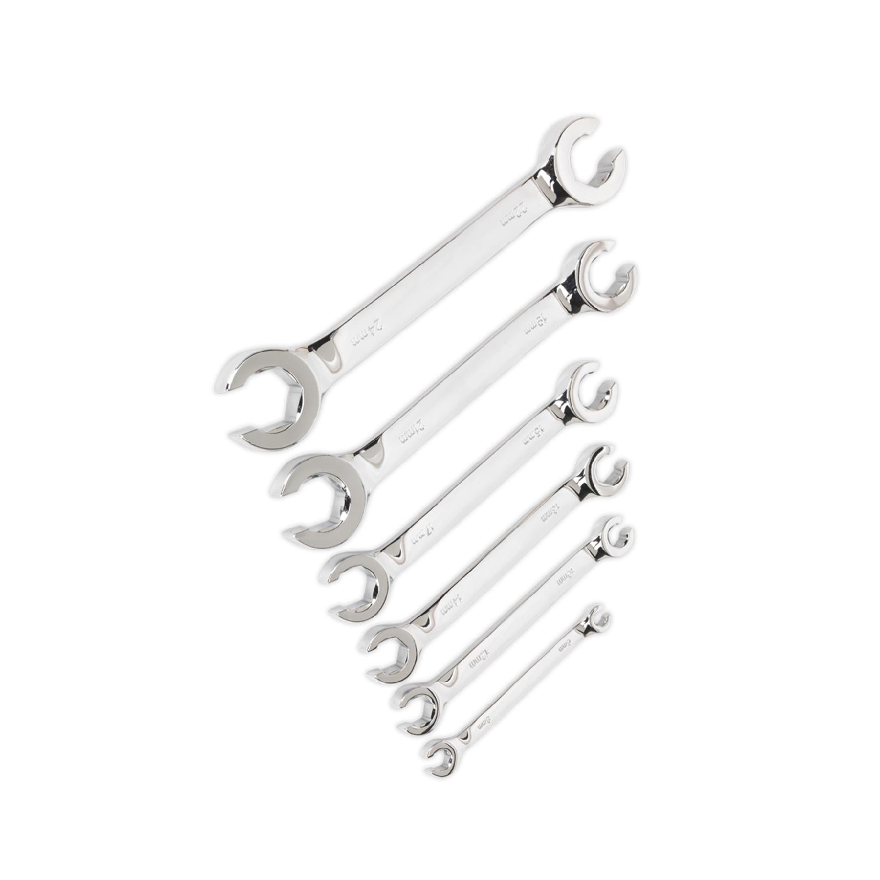Sealey Flare Nut Spanner Set 6pc Metric