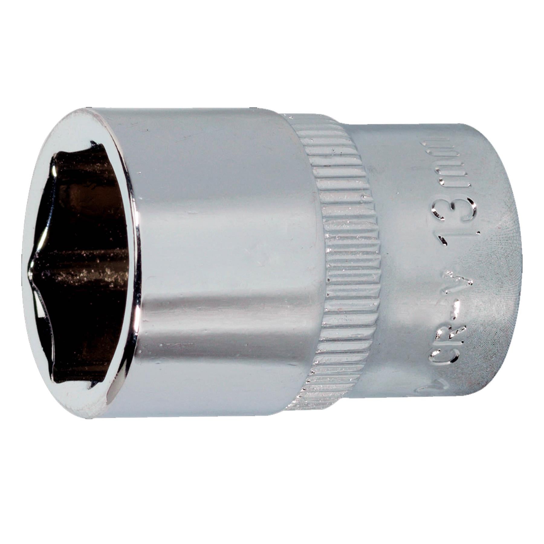 Sealey WallDrive Socket 13mm 1/4"Sq Drive Fully Polished
