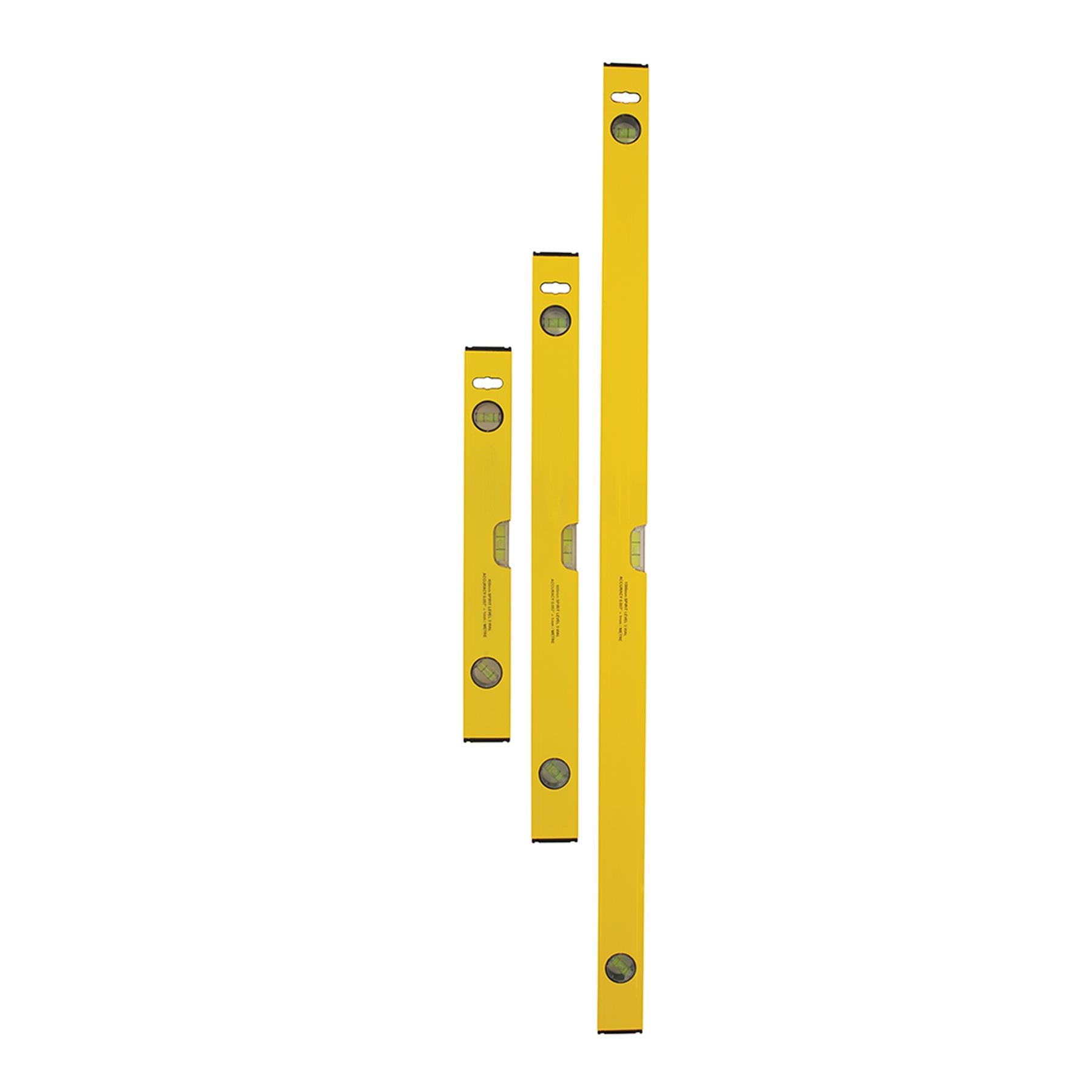 Professional 3pcs Builders Spirit Level Set Aluminium DIY Long Set 400 600 1000mm Tools New