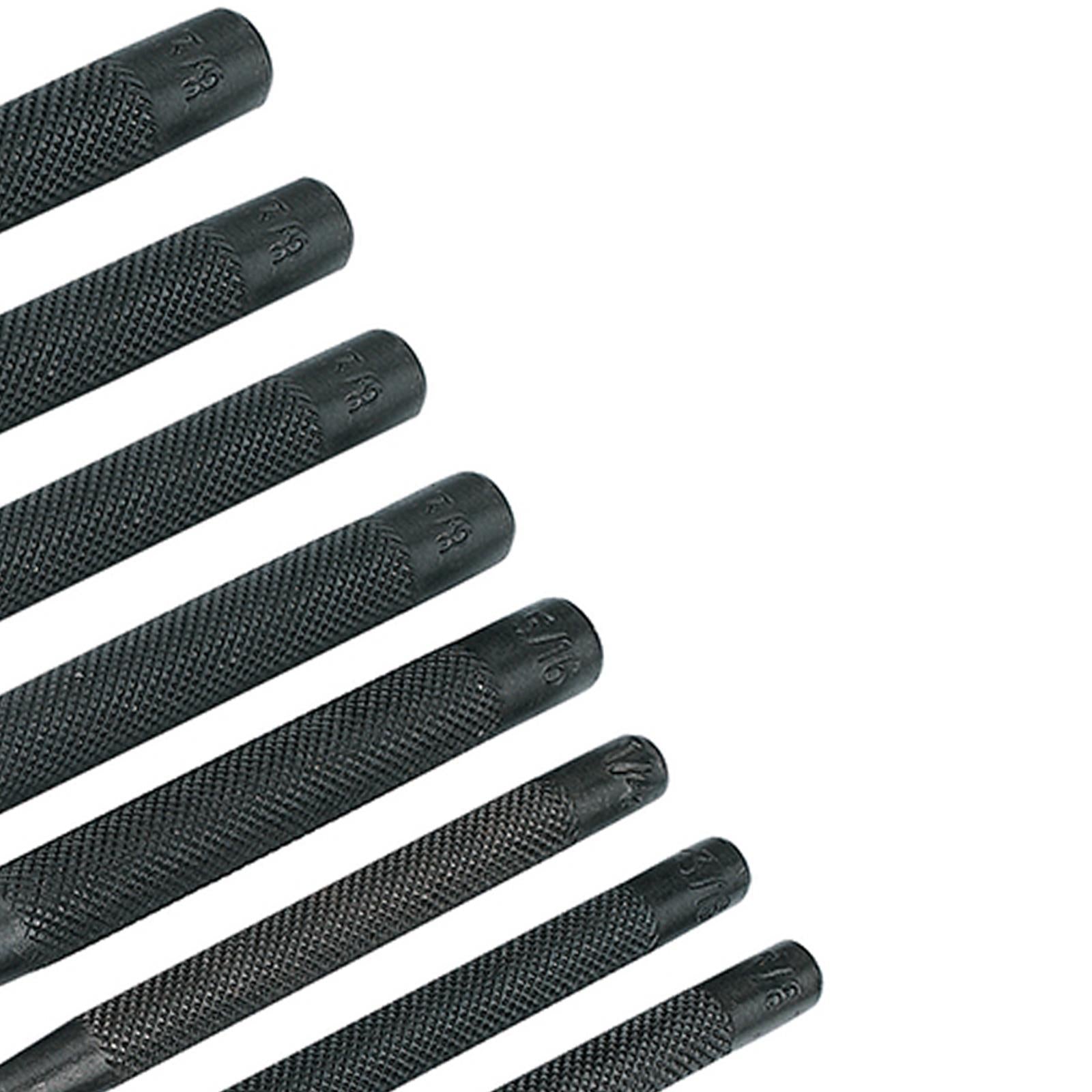 Parallel Pin Punch Drift Set 200mm 8 Piece 2.4mm - 9.5mm Mechanics Tools