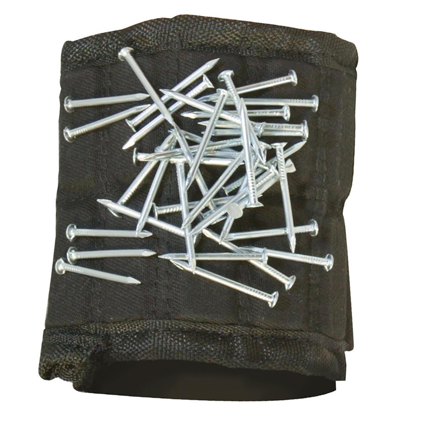 Magnetic Wristband One Size Woven Adjustable Nylon Wristband 16 Magnets