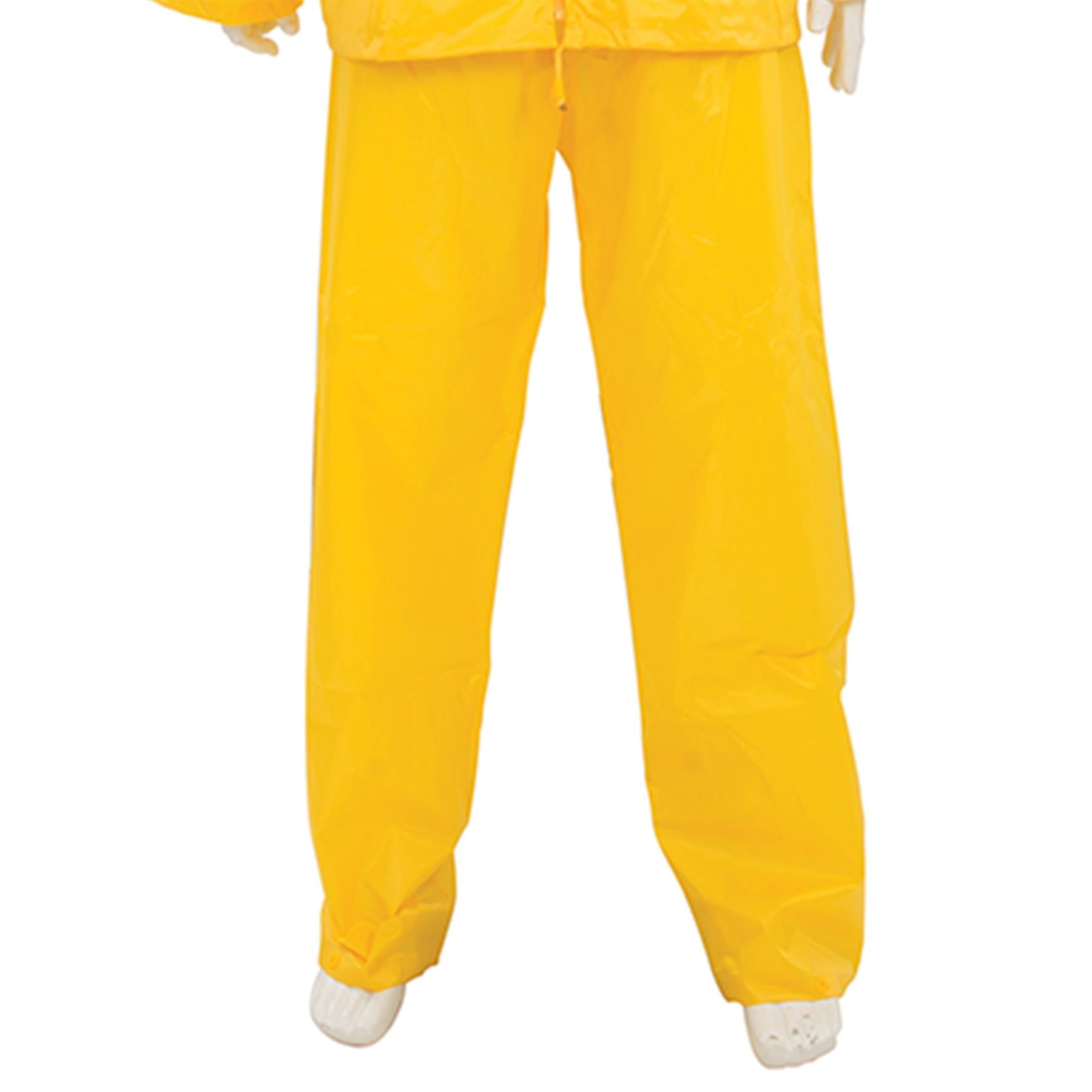 2Pce Rain Suit Yellow XL 76cm - 134cm (30 - 53") Includes Hood With Neck Cord