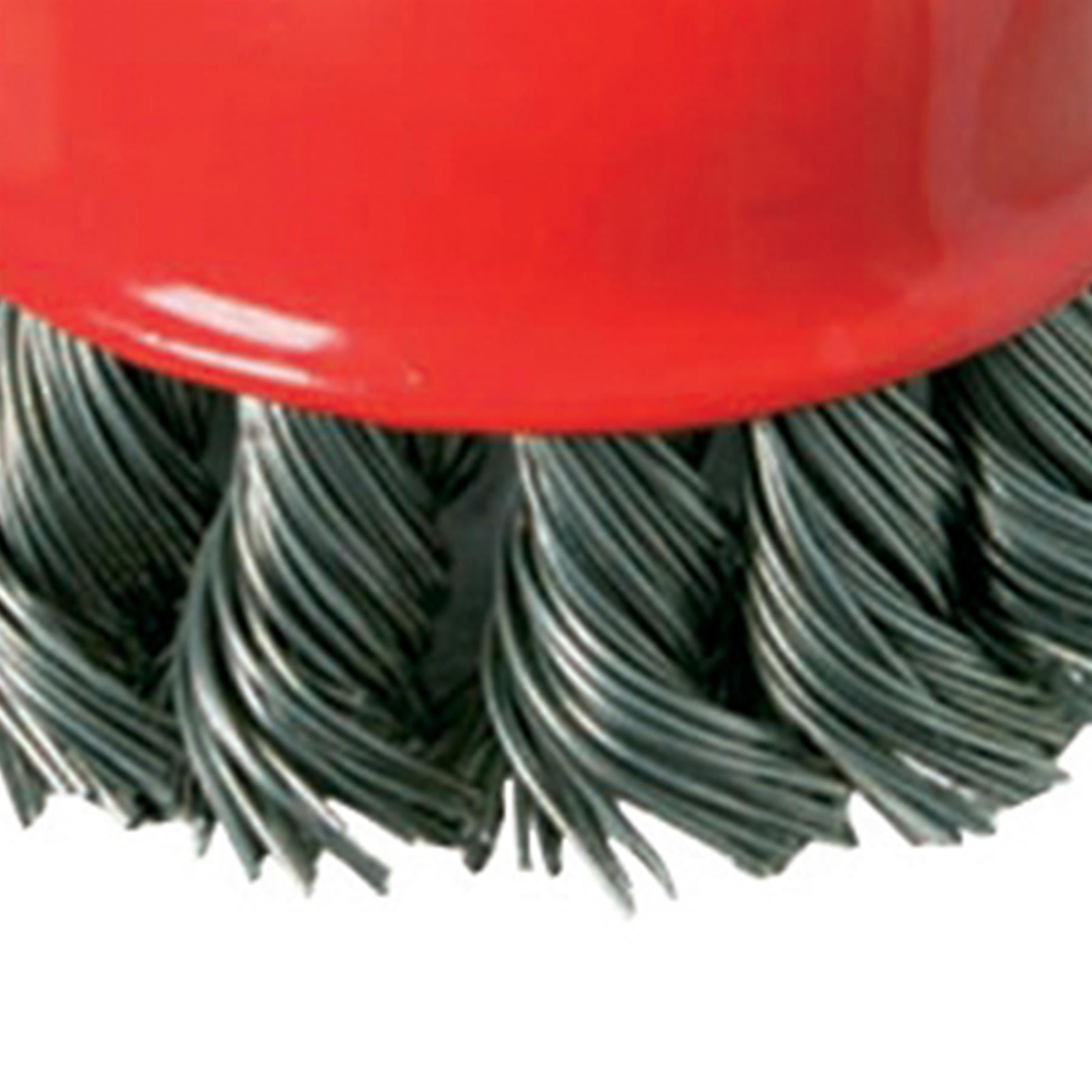 Steel Twist-Knot Bowl Cup 100mm Abrasive Grinding Paint Rust Removal DIY
