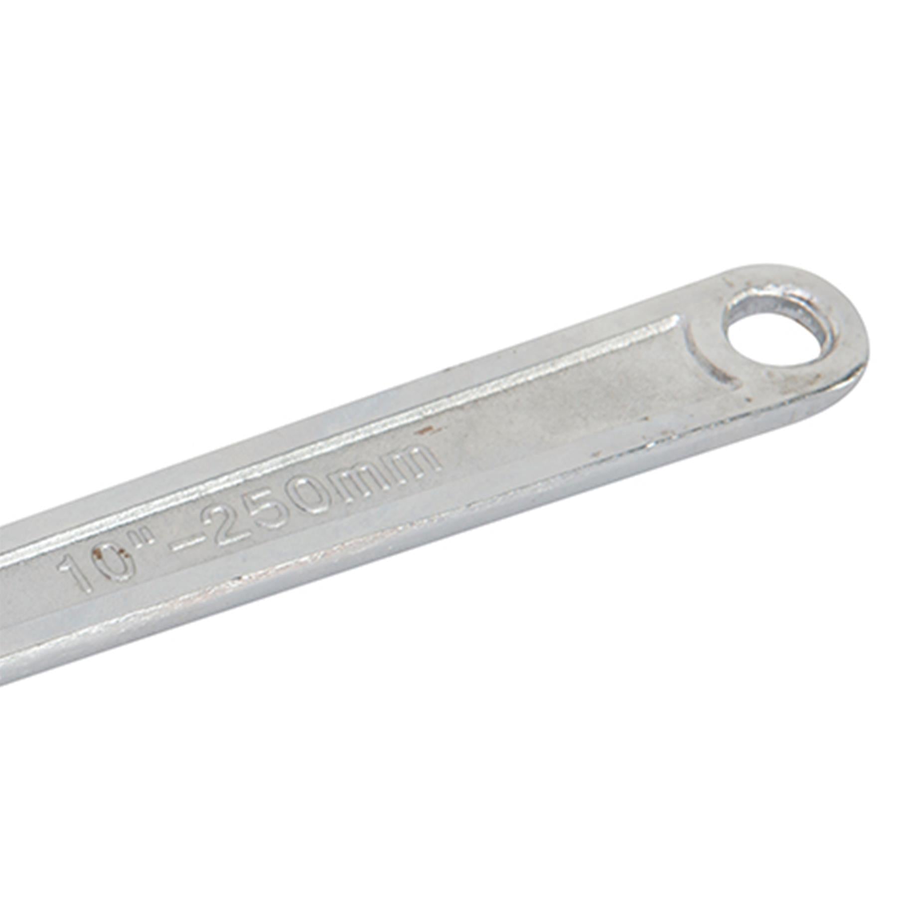 Adjustable Wrench Length 250mm - Jaw 27mm Drop-Forged Chrome Plated New
