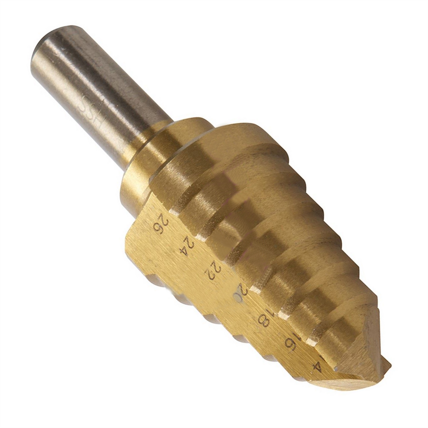Titanium-Coated Hss Step Drill Bit 14mm - 26mm DIY Tools Produces Accurate Holes