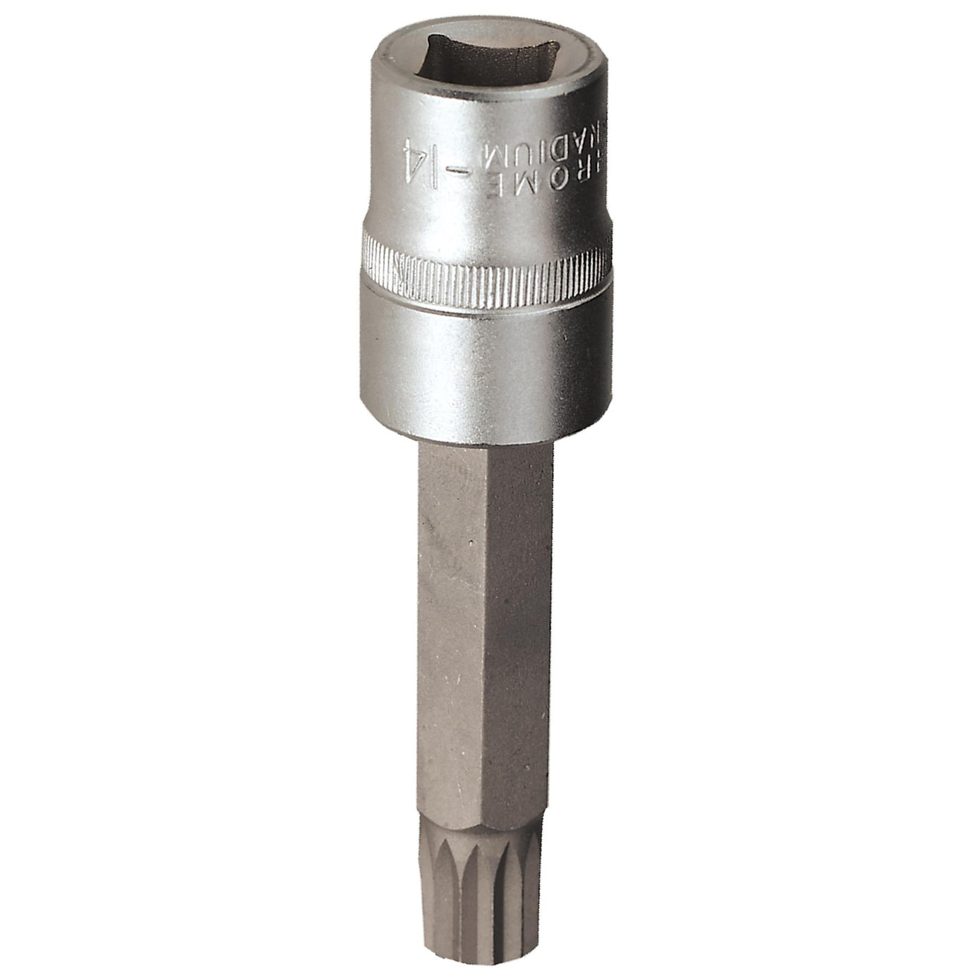 Sealey Spline Socket Bit M14 Long 1/2"Sq Drive
