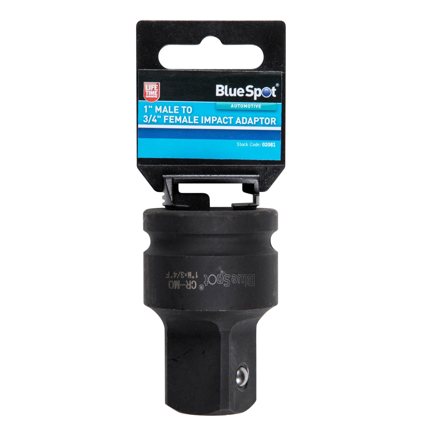 BlueSpot Impact Adaptor Socket Reducer 3/4" Drive Female to 1" Drive Male