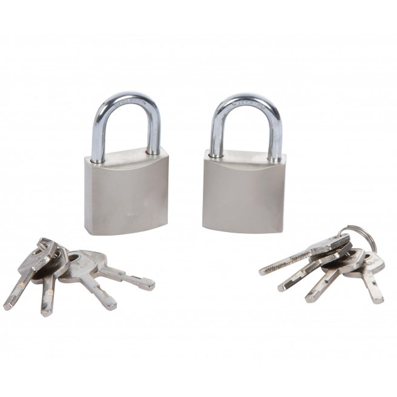 Bluespot 2pce 30mm Keyed Alike Padlocks Same Keys Satin Finish Lifetime Warranty