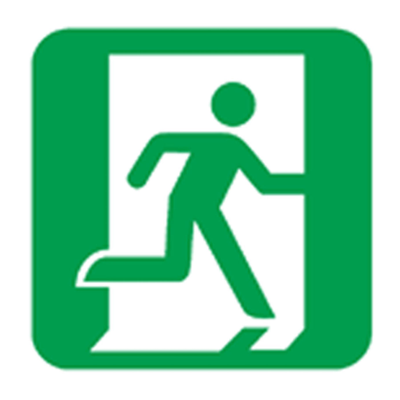 Safe Conditions Safety Sign - Fire Action With Lift - Rigid Plastic