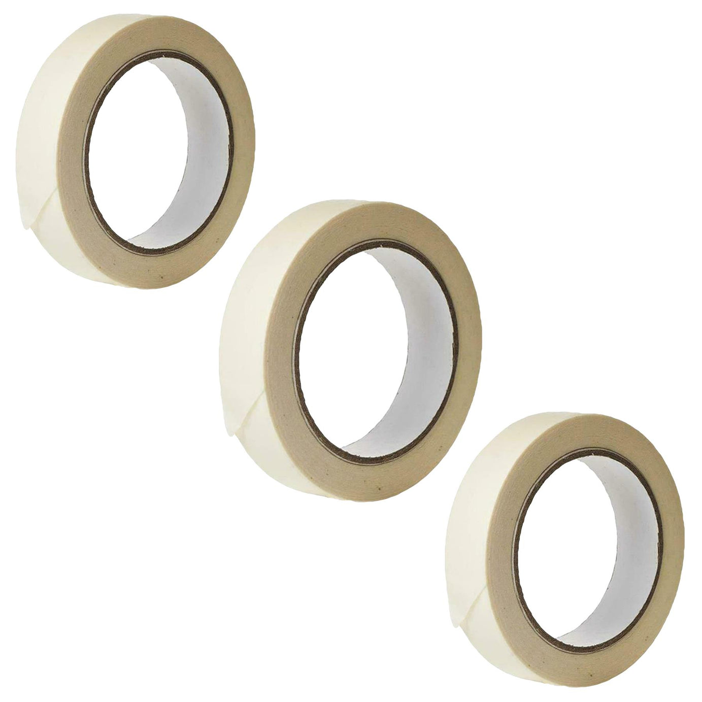3PC PAINTING LOW TACK MASKING TAPE 24MM EASY TEAR
