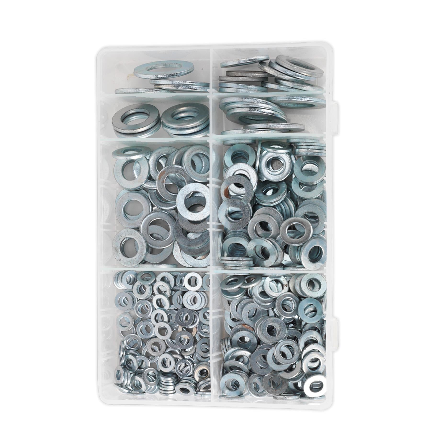 Sealey Washers Set 495pc Stainless Steel Flat Washer Assortment M6-M24 Form C Metric