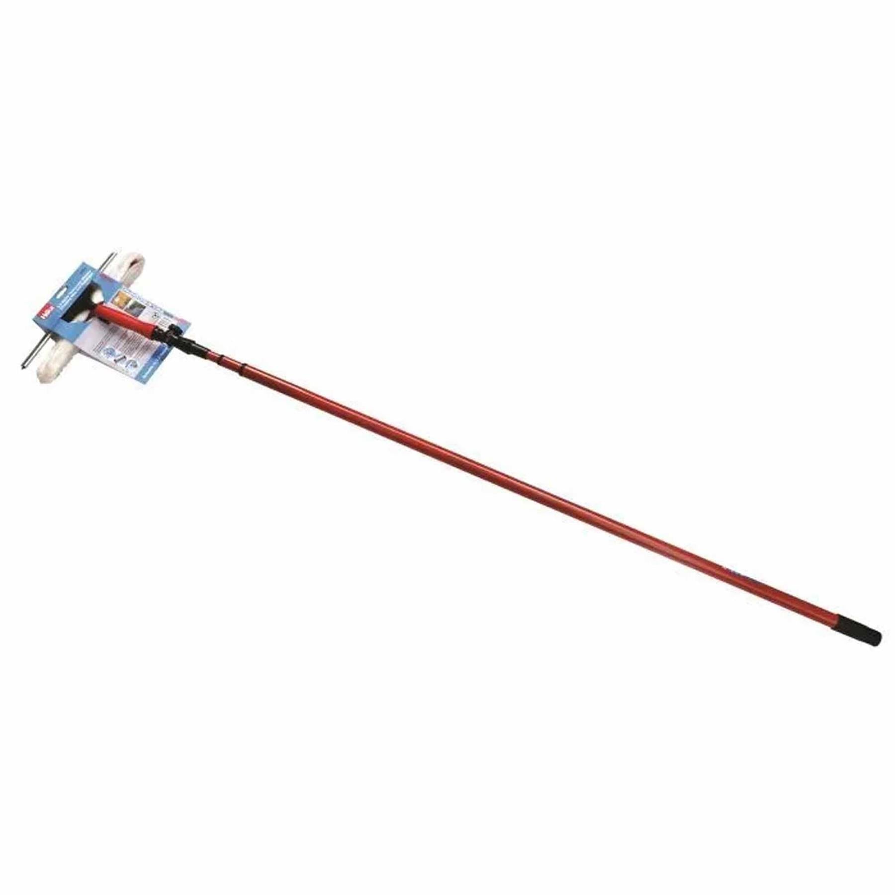 3.5m 10ft Telescopic Window Cleaner Brush Squeegee Extendable Head