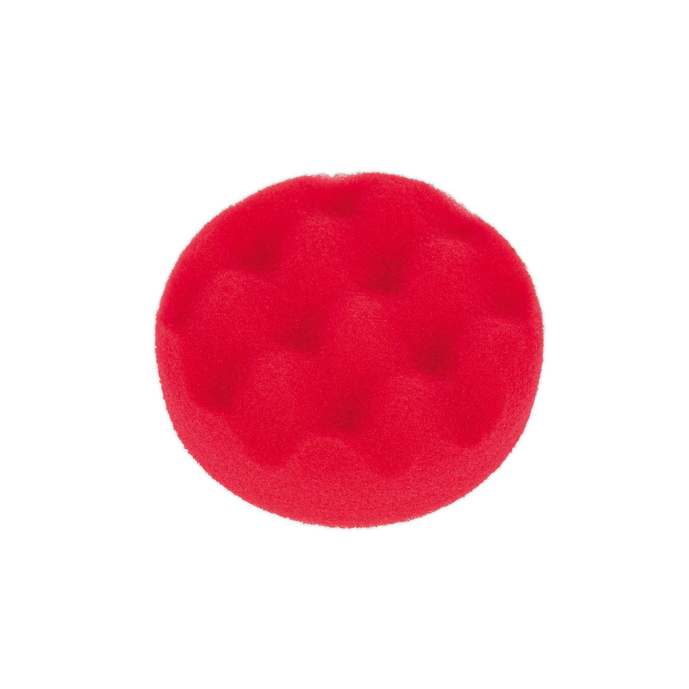 Sealey Buffing & Polishing Foam Head Hook/Loop 80x25mm Red/U-Soft