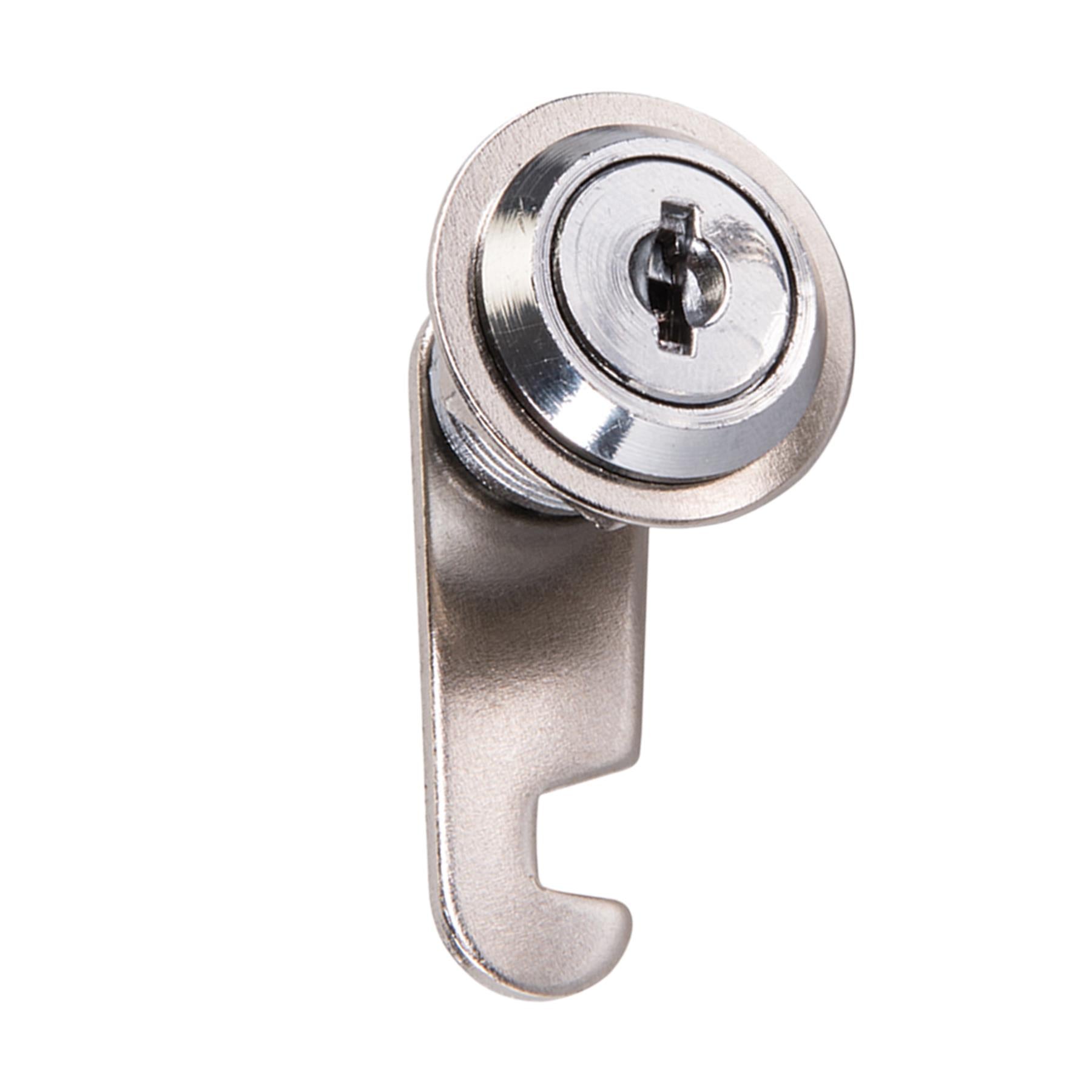 32mm Cam Lock For Filing Cabinet Mailbox Drawer Locker Secure Keys Nickel Plated