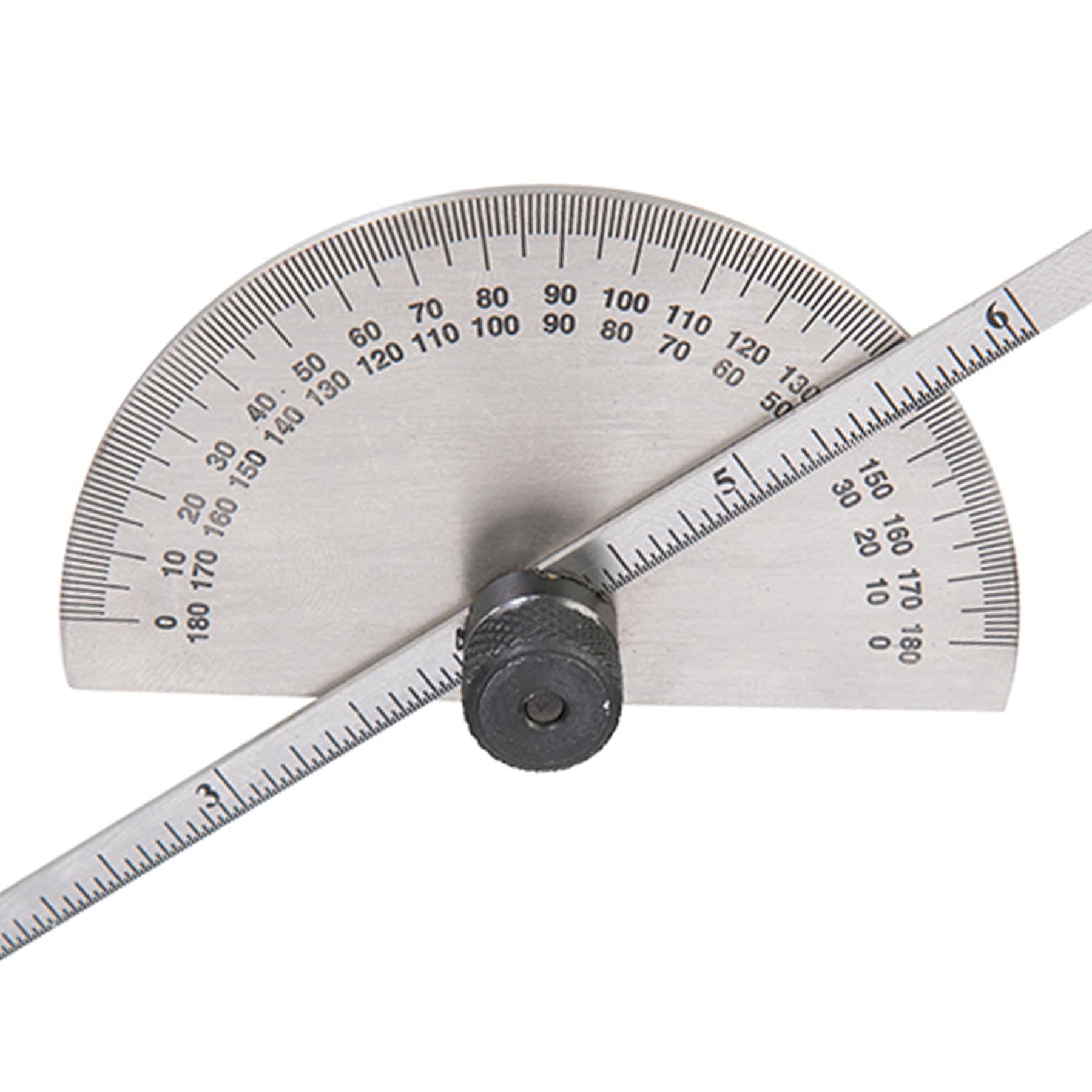 Protractor With Depth Gauge Scale 150mm Suitable For Angle Measurement